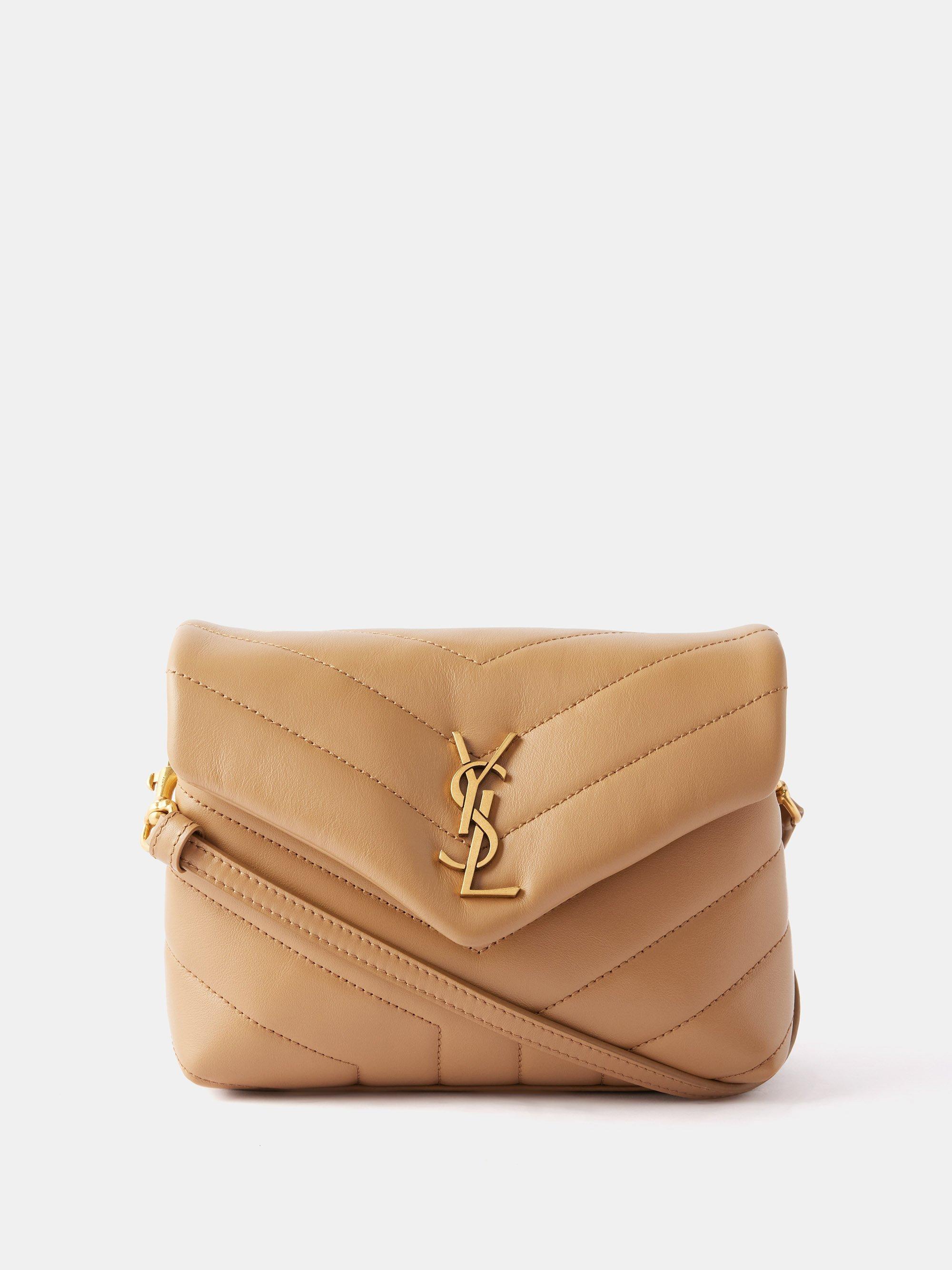 Neutral Loulou Toy quilted-leather cross-body bag