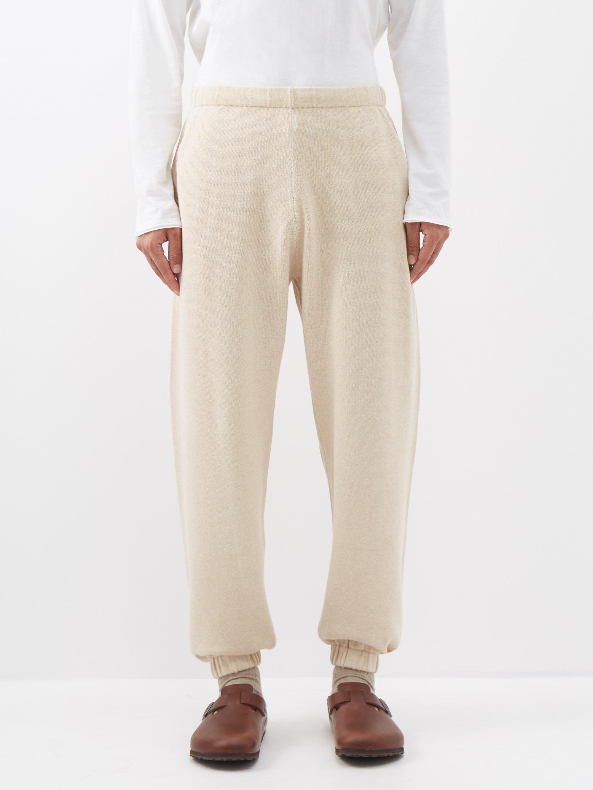 Ghiaia Cashmere Track Pants in Natural for Men | Lyst