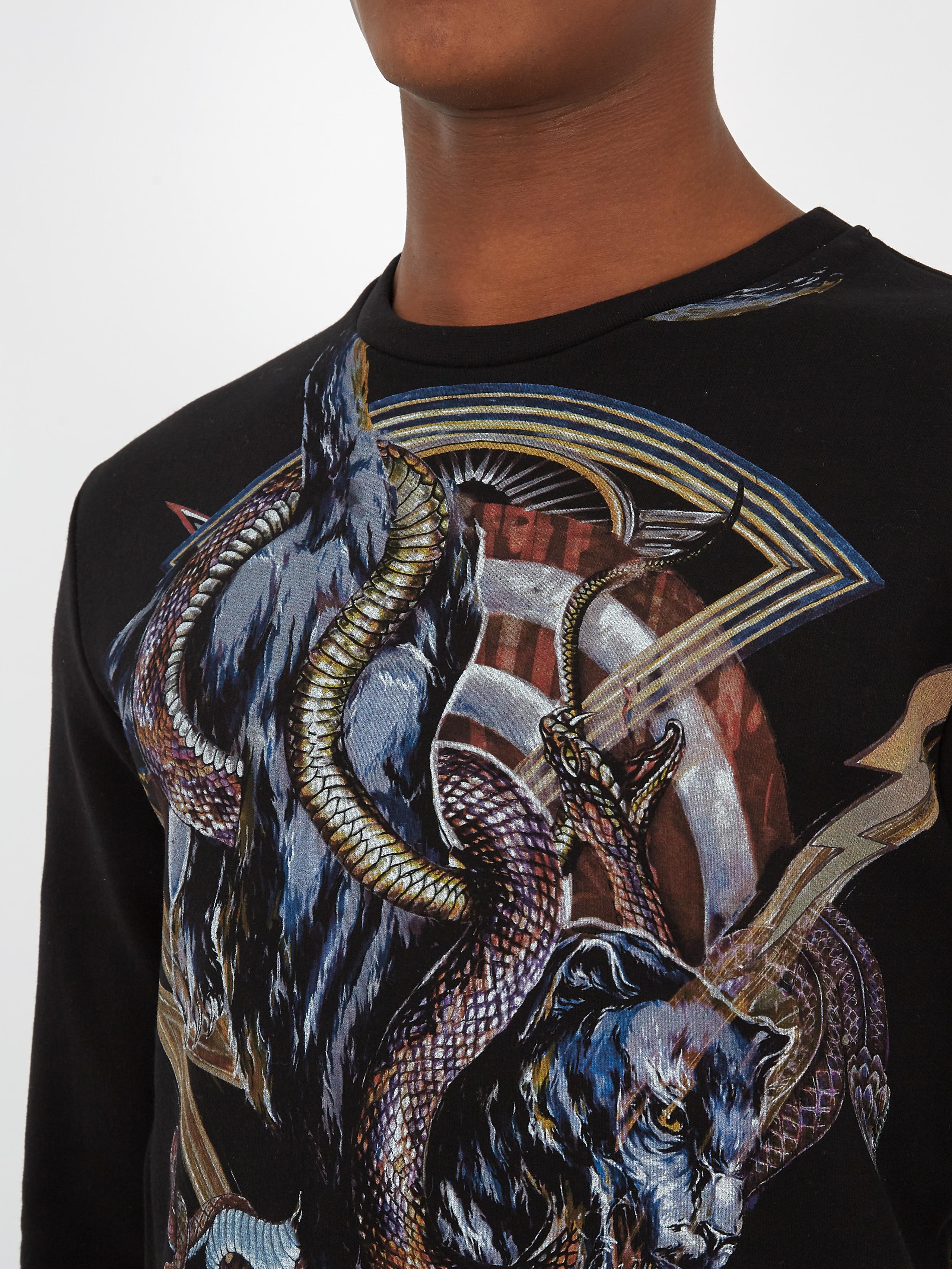 balmain snake t shirt