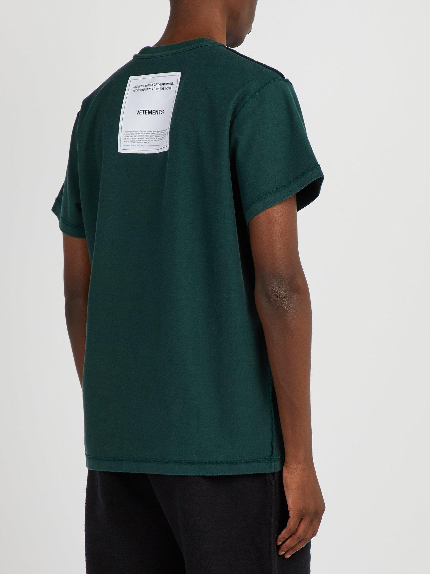 Vetements T Shirt Green Cheap Sale, 55 