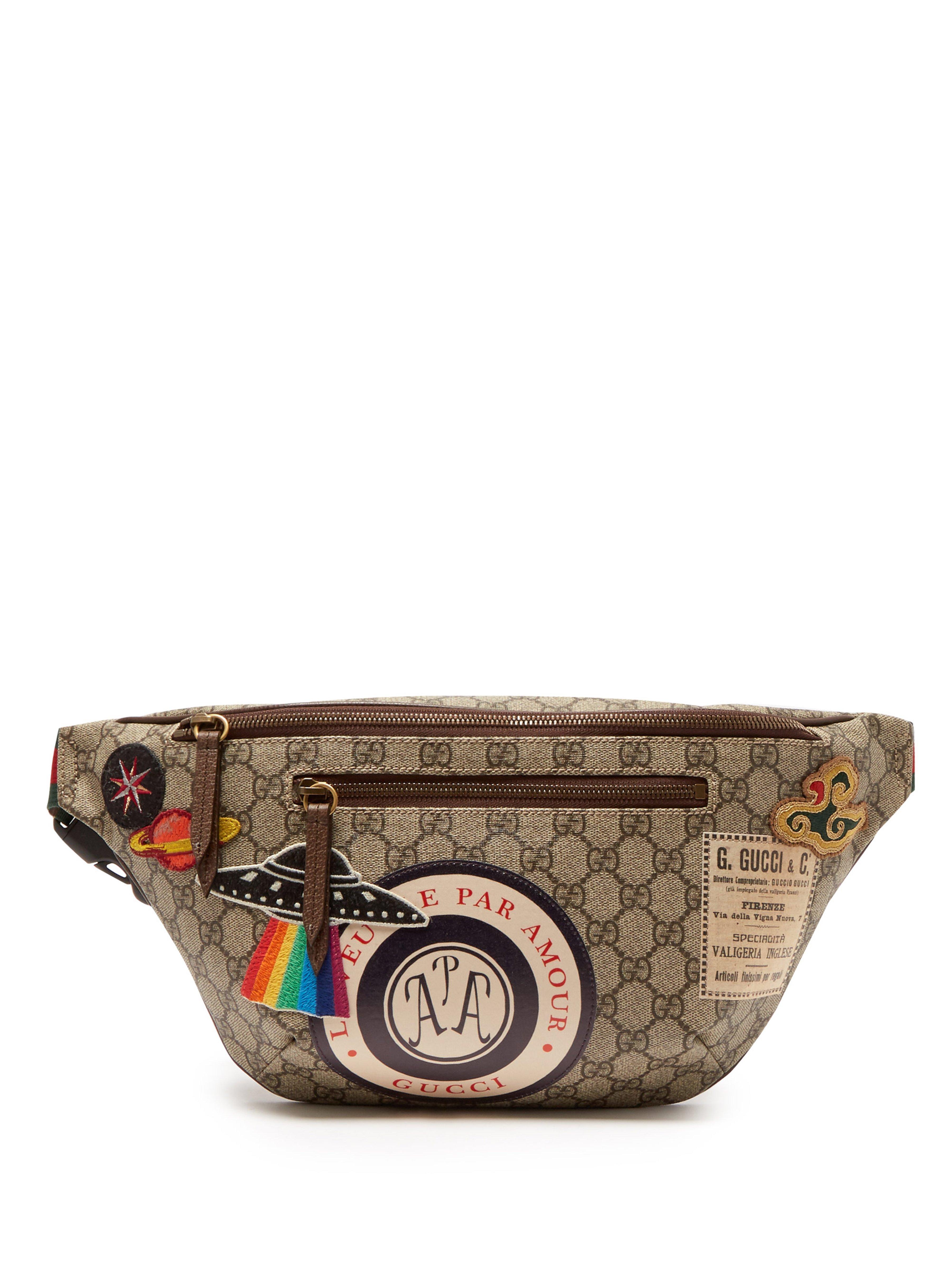 Gg Supreme Ufo Canvas Belt Bag