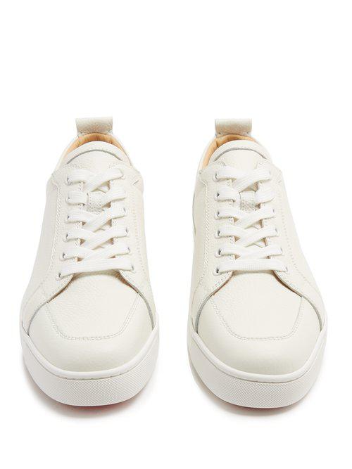 Christian Louboutin Rantulow Low-top Leather Trainers in White for Men -  Lyst
