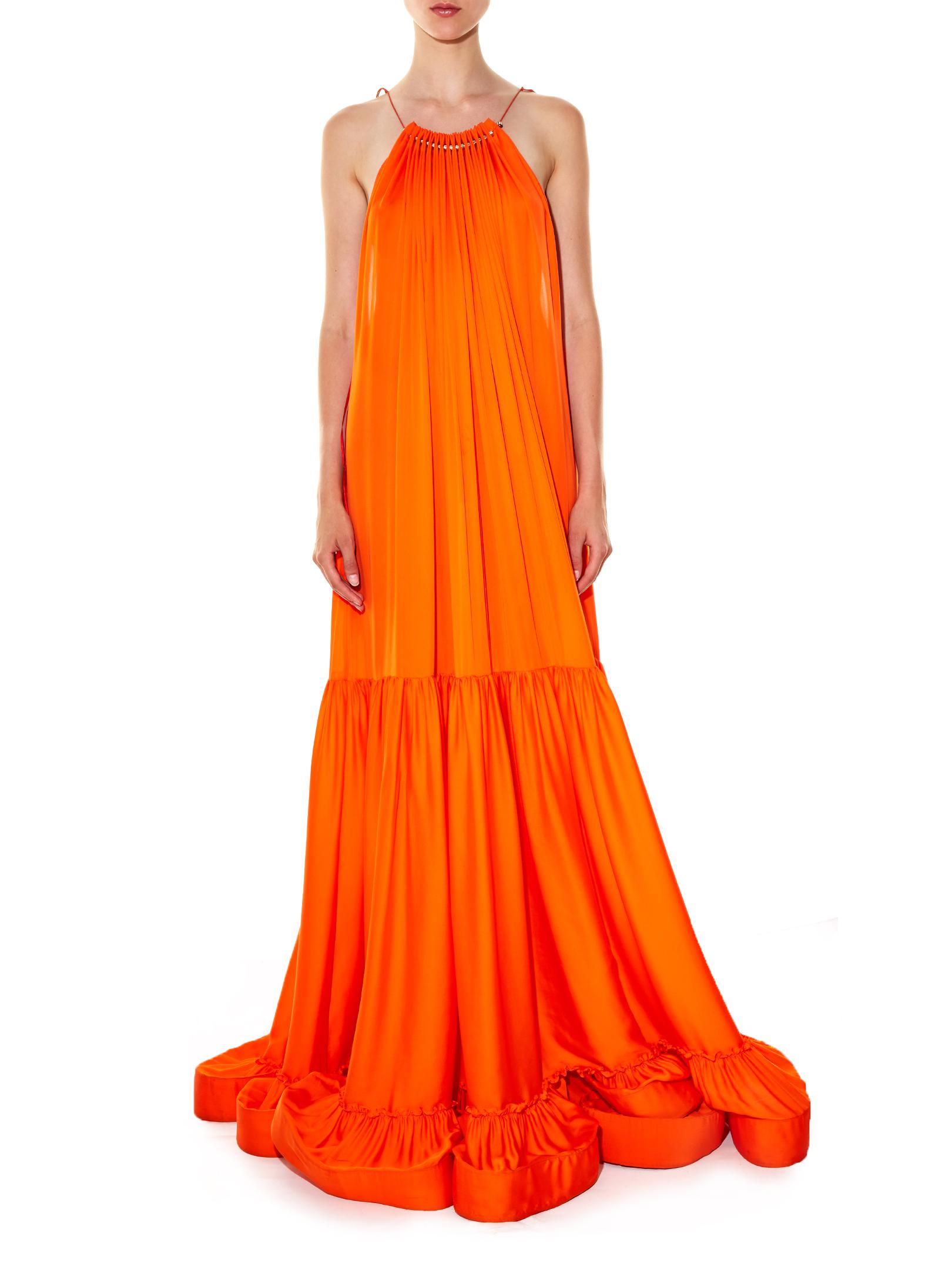 stella mccartney orange dress