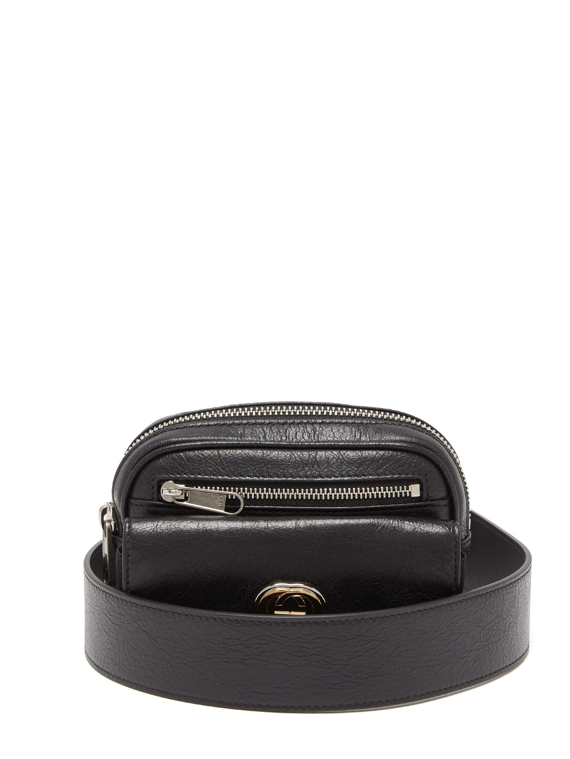 Gucci Morpheus Cracked-leather Belt Bag for Men | Lyst