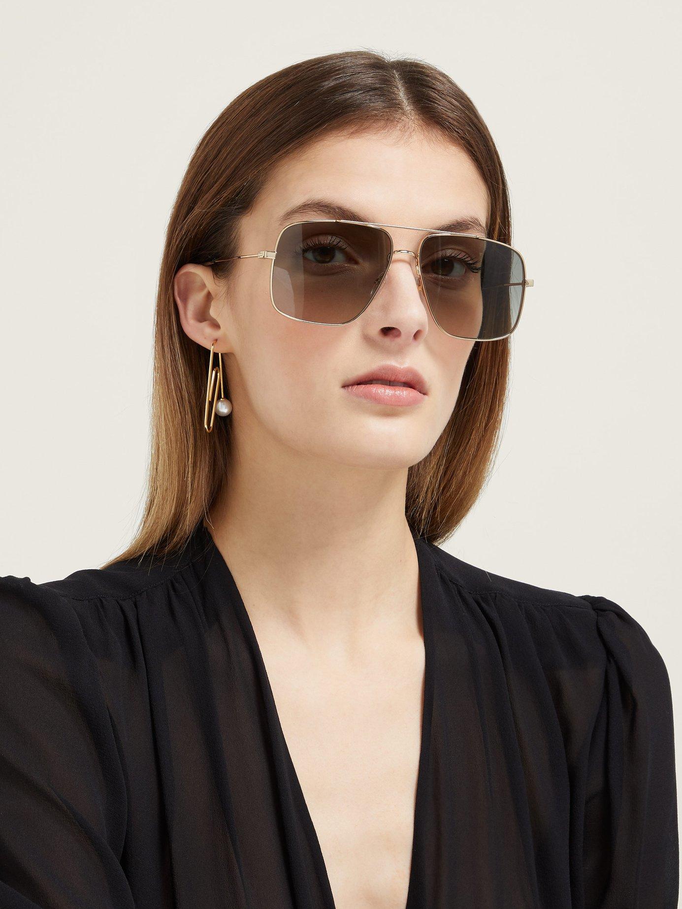 Givenchy square aviator clearance sunglasses