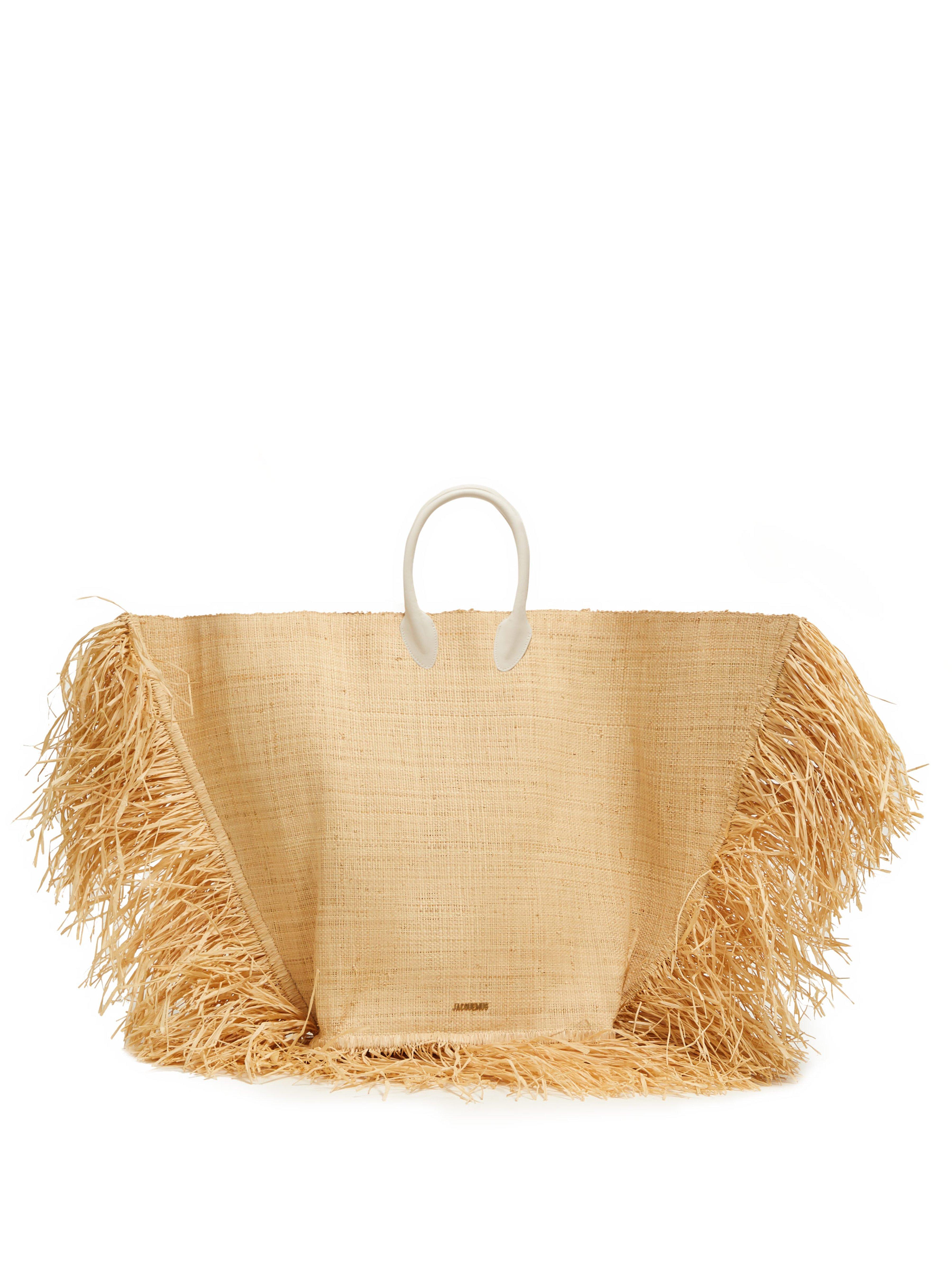 Sac en paille tressée Le Grand Baci Jacquemus | Lyst