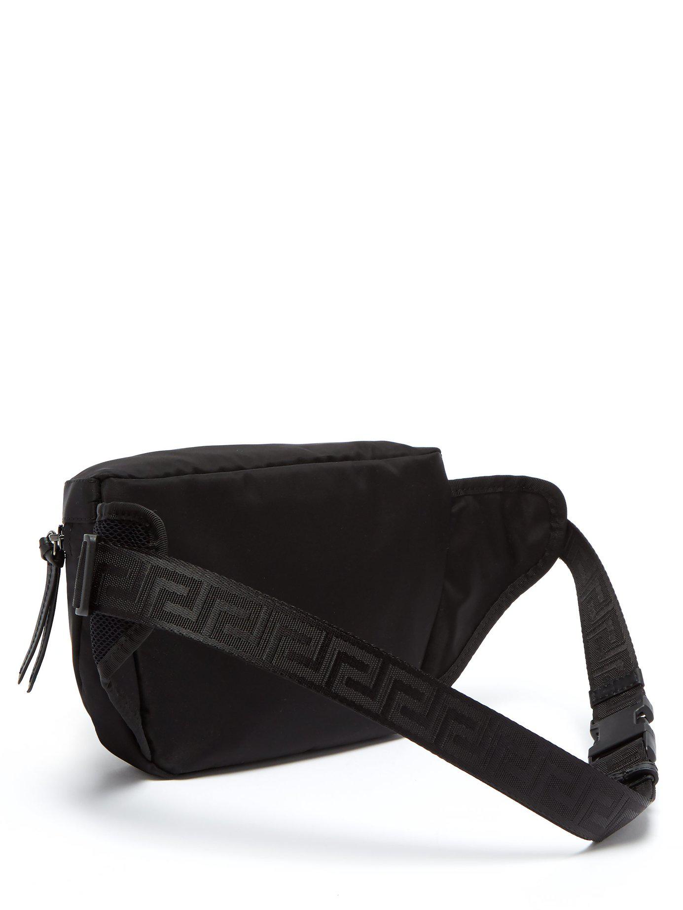 Versace Synthetic Medusa Nylon Belt Bag in Black for Men - Lyst