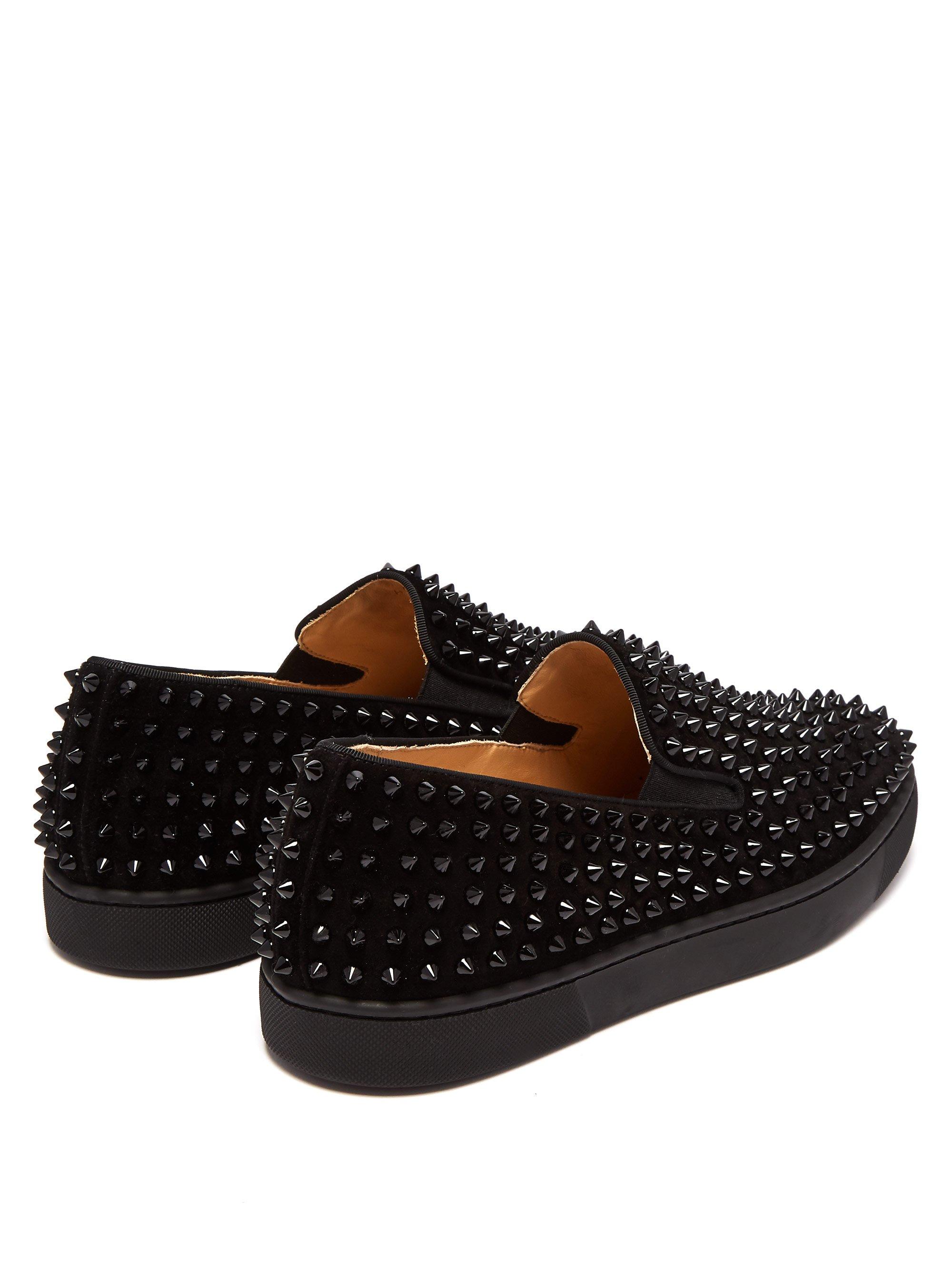 Louboutin roller hotsell boat black