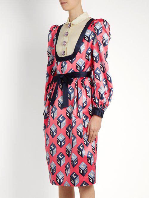 gucci satin dress