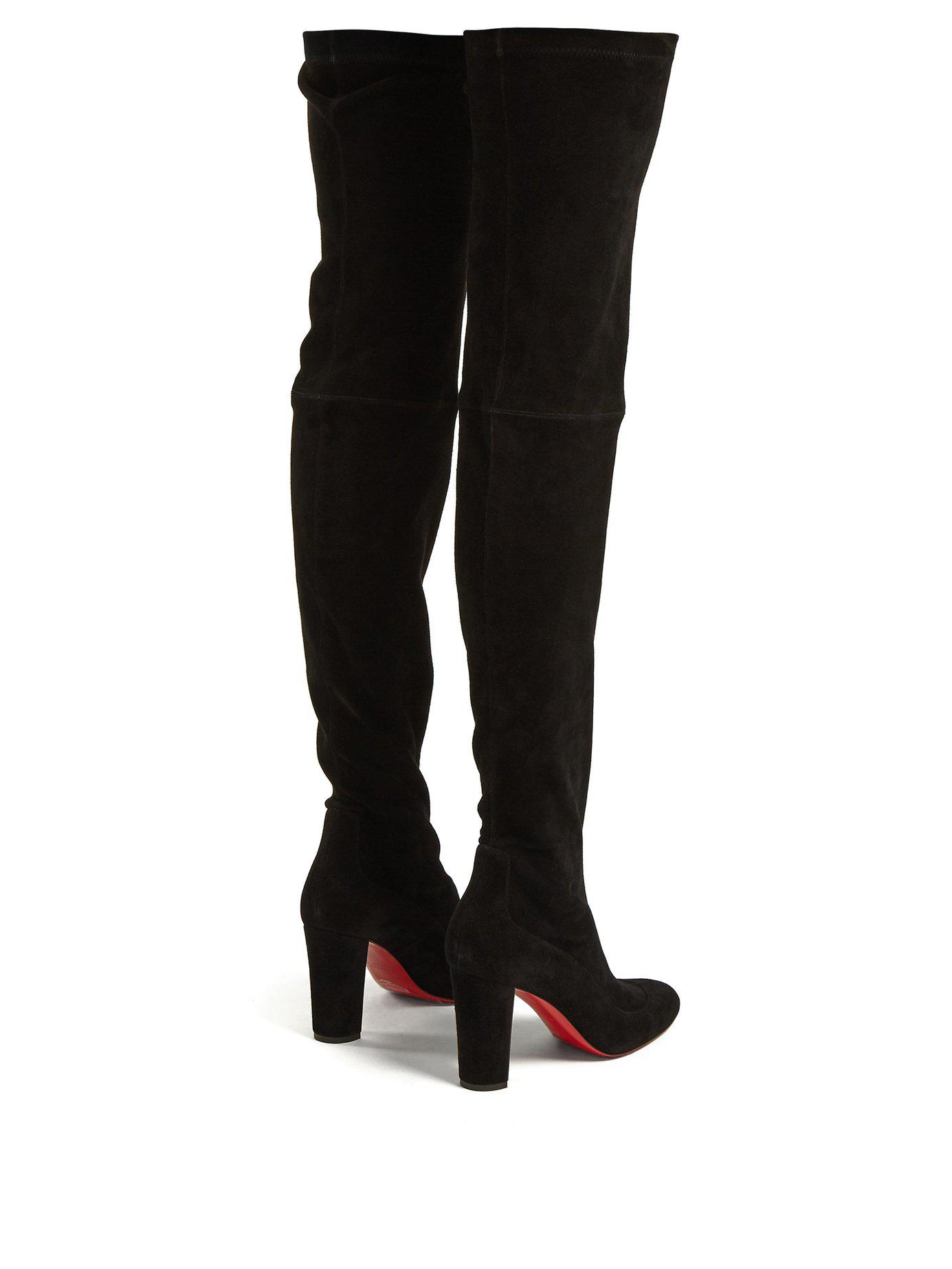 Christian Kiss Me Gina 85 Over The Knee Boots in Black | Lyst