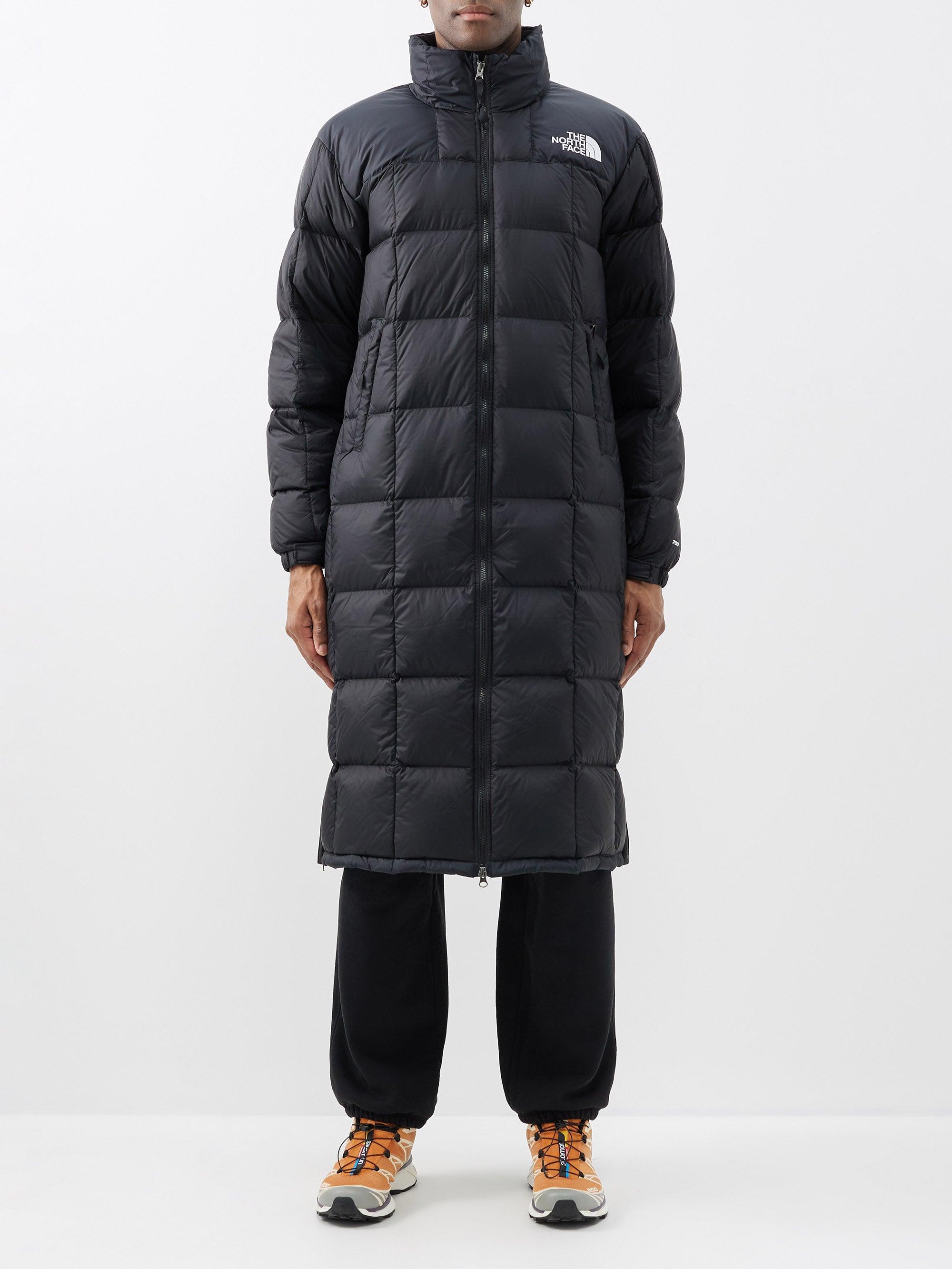 The North Face Lhotse Quilted Down Duster Coat in Black for Men | Lyst