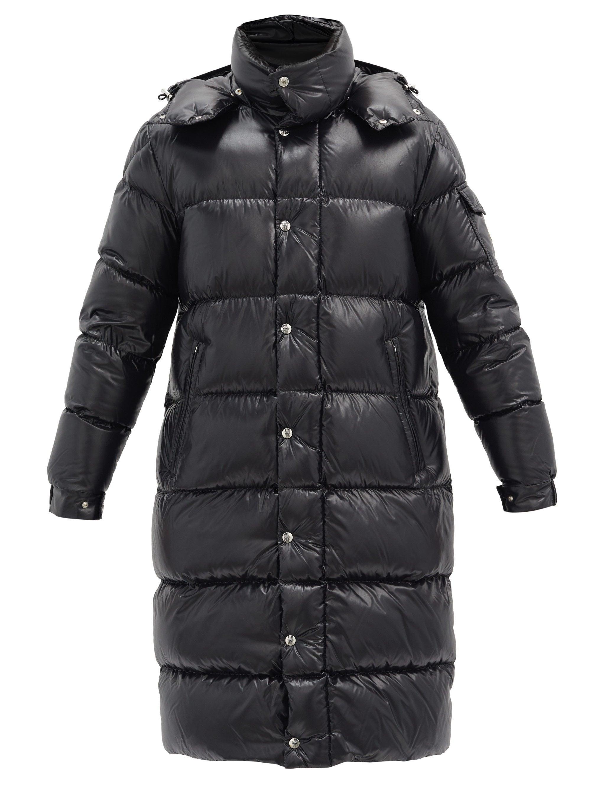 Moncler Goose Hanoverian Down-quilted Hooded Coat in Black for Men - Lyst
