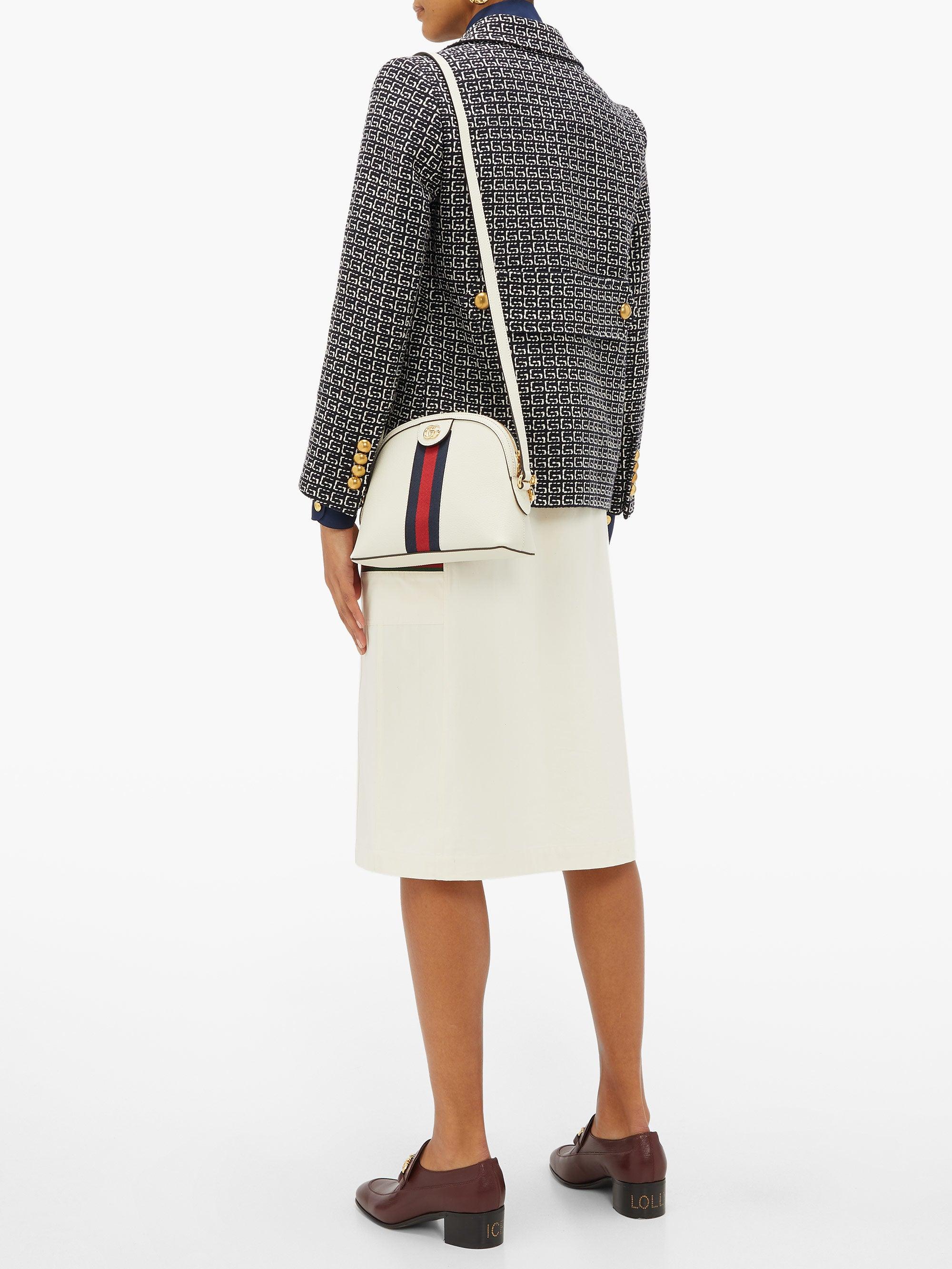 Gucci Ophidia Small Shoulder Bag in White Lyst