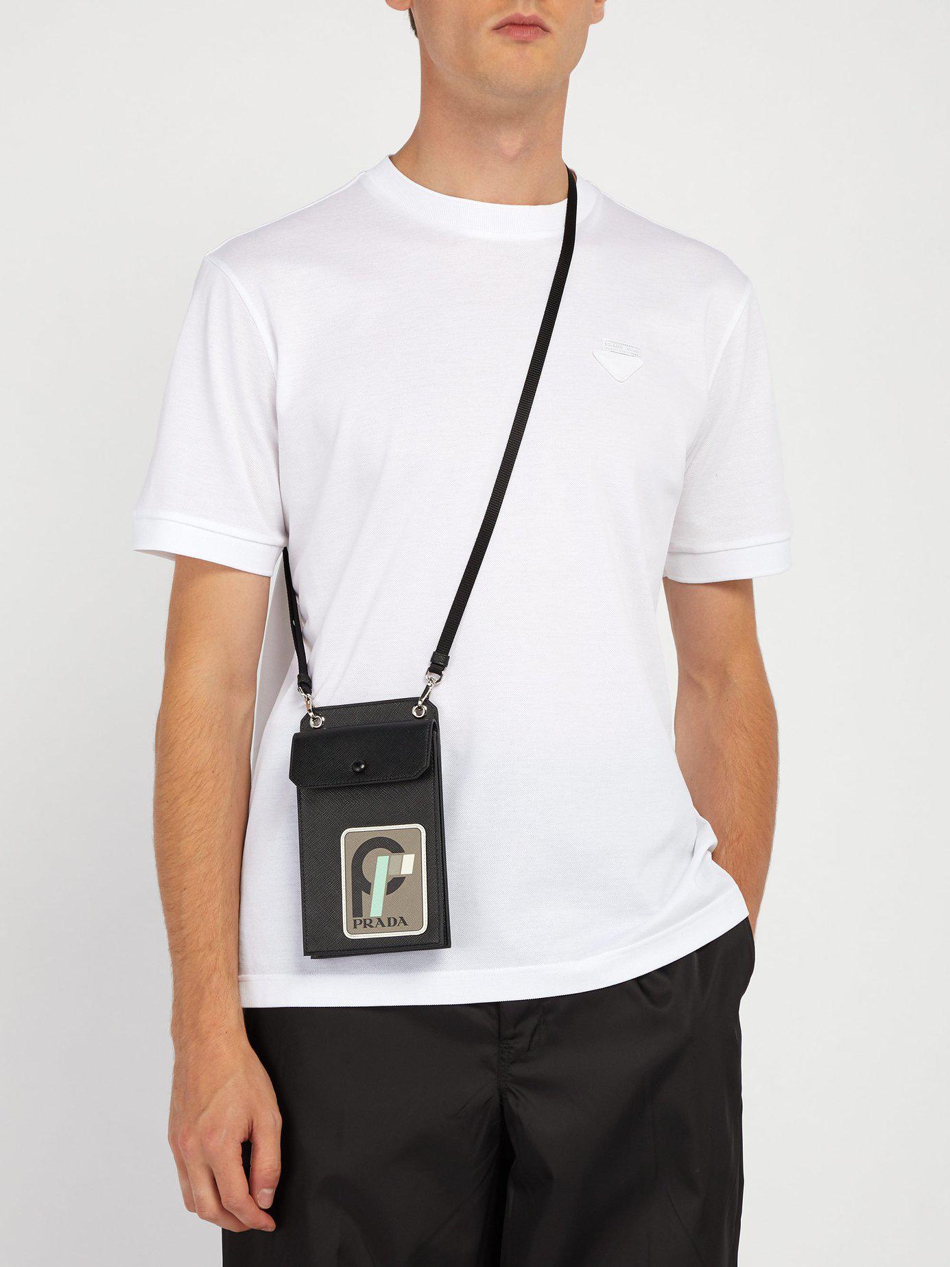neck card holder prada