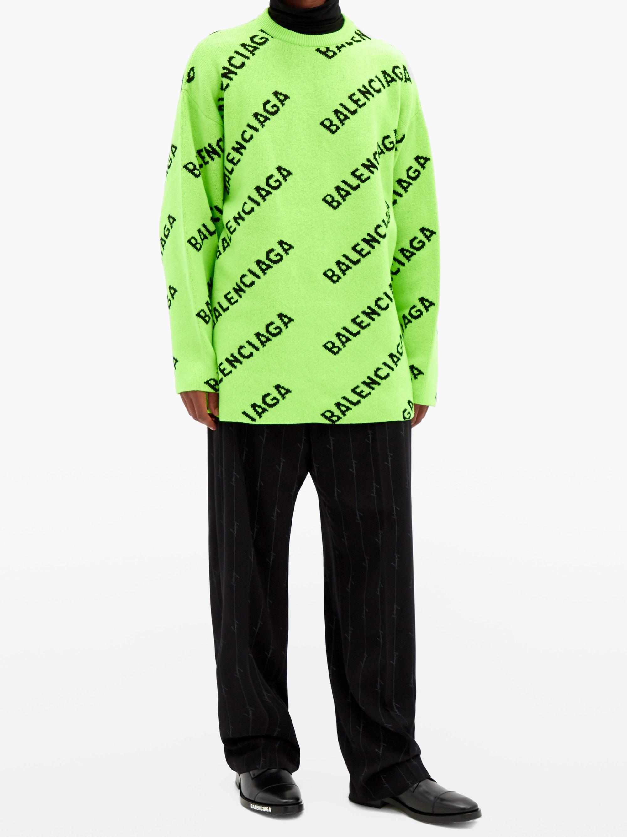 balenciaga jacquard sweater