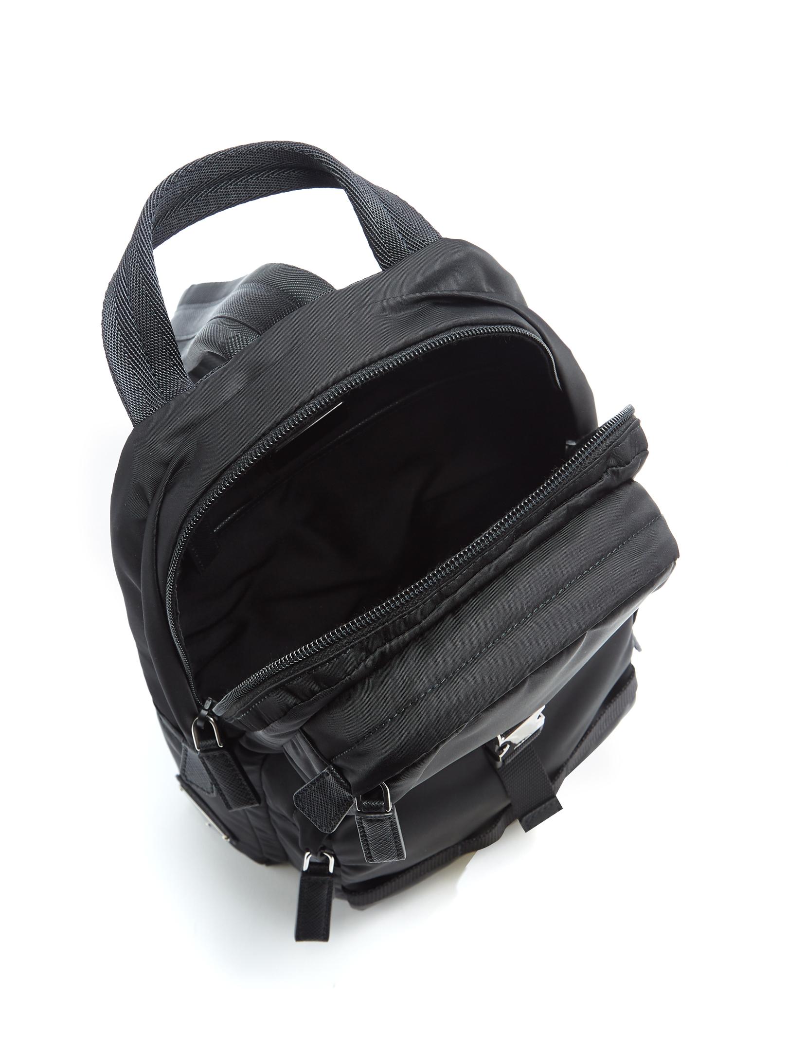 Prada Synthetic Singlestrap Nylon Backpack in Black for Men Lyst