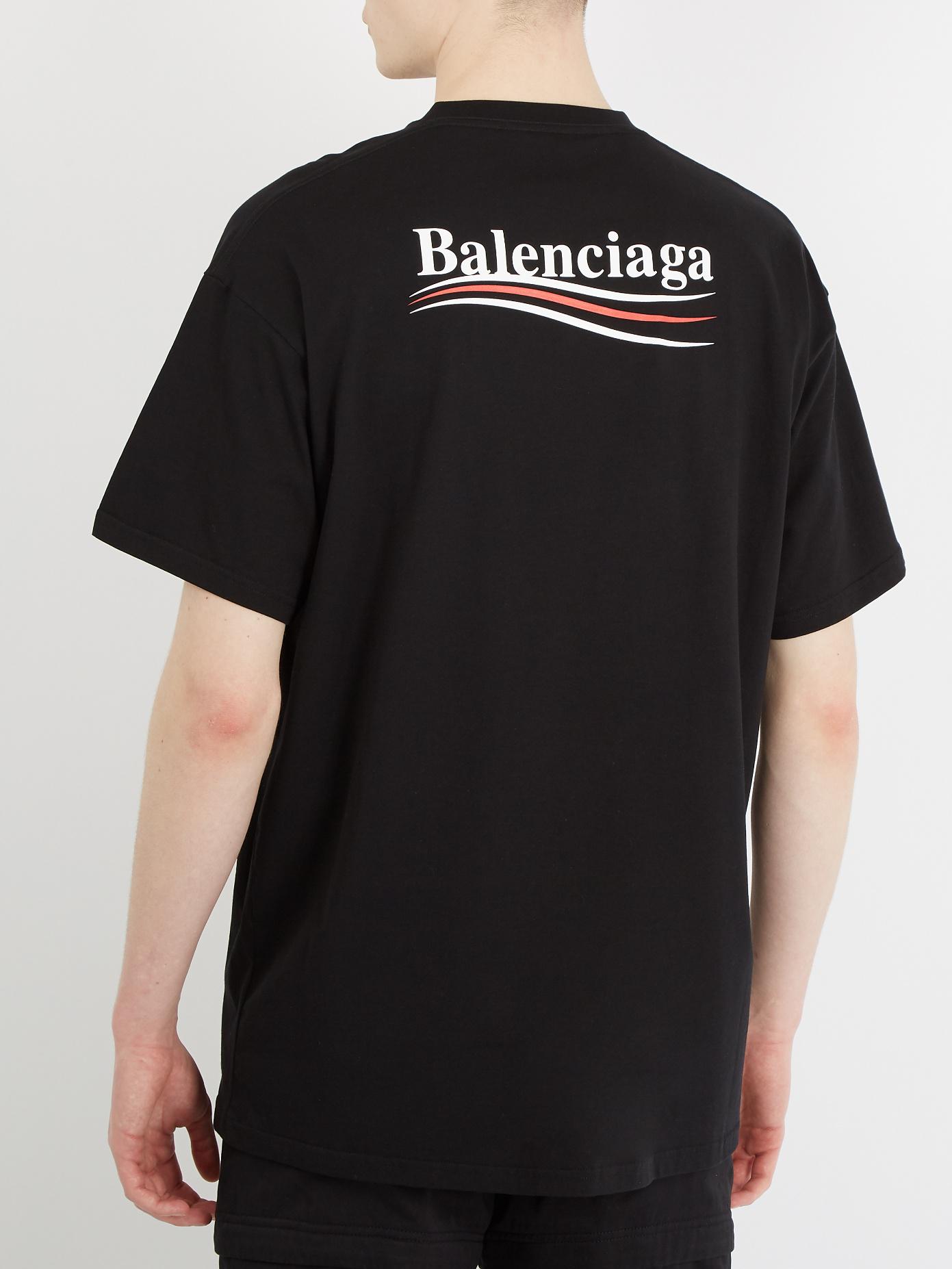 Balenciaga Oversized Logo-print Cotton 