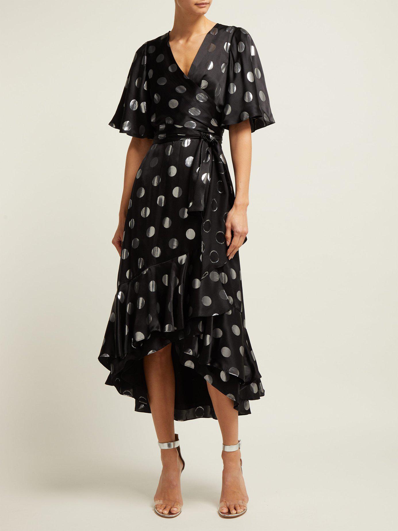 sareth dot wrap dress