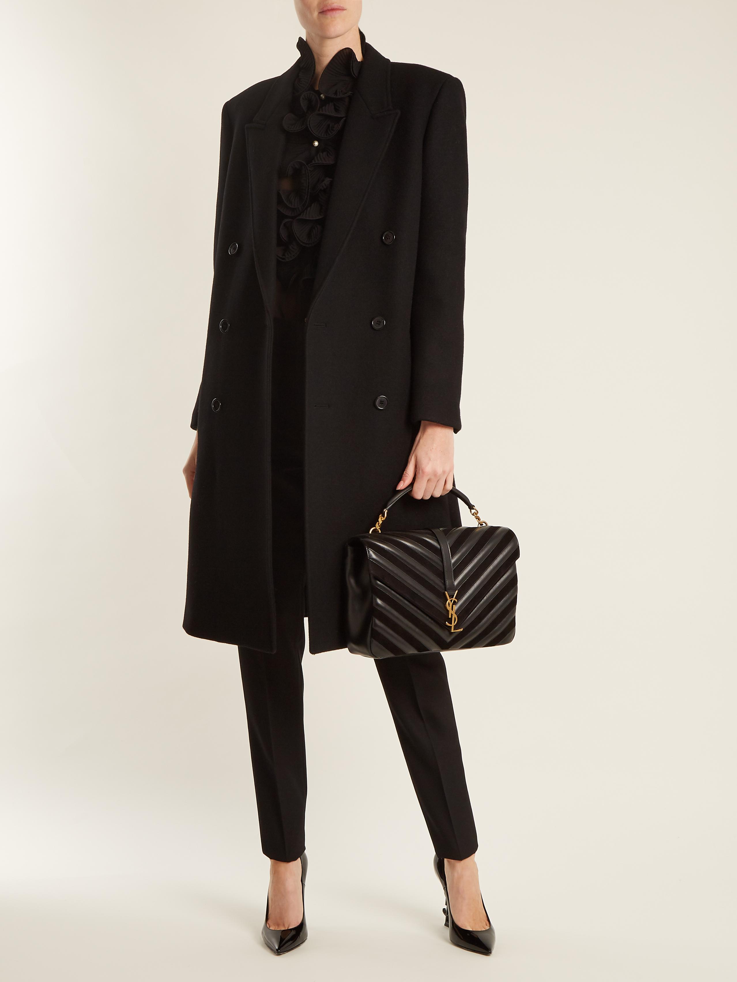 college large in matelassé leather