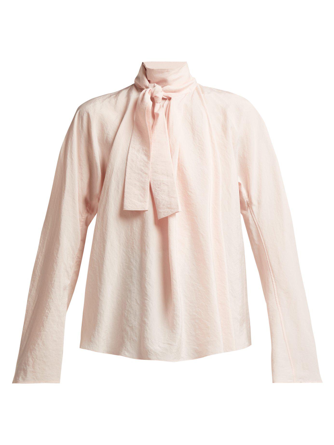 lemaire tie blouse