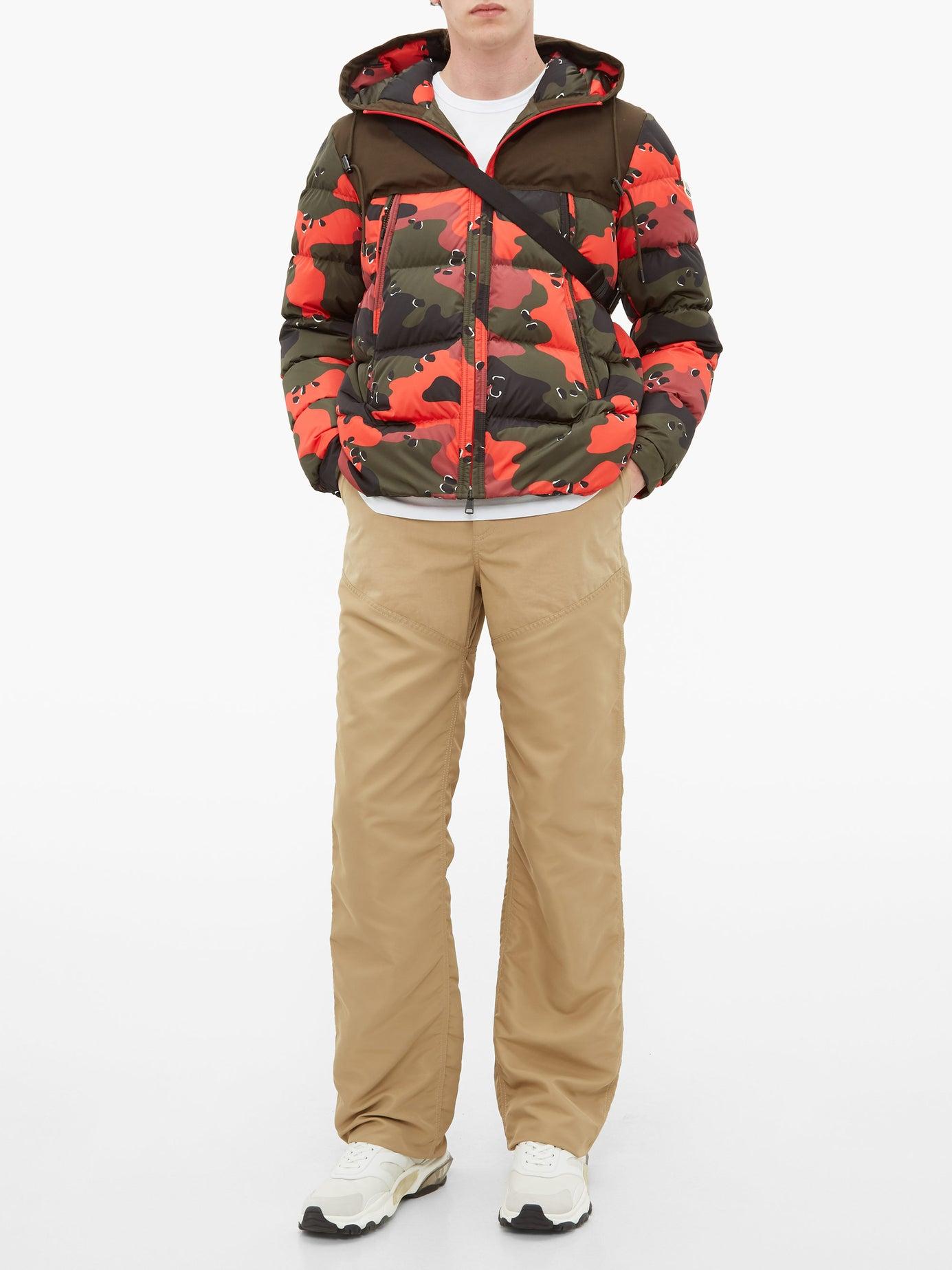moncler red camo jacket