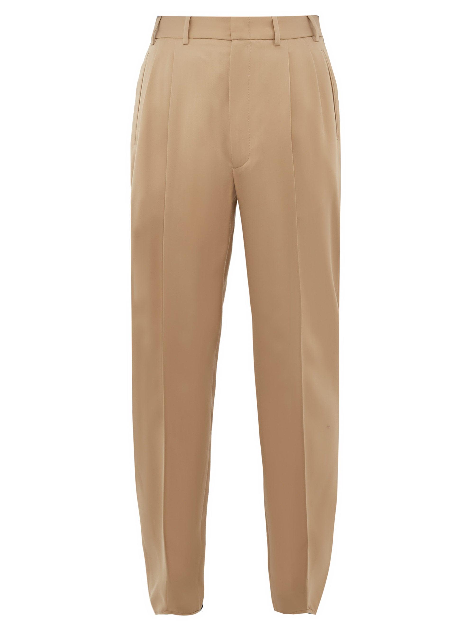 Gucci Pleated-front Wool Tapered 