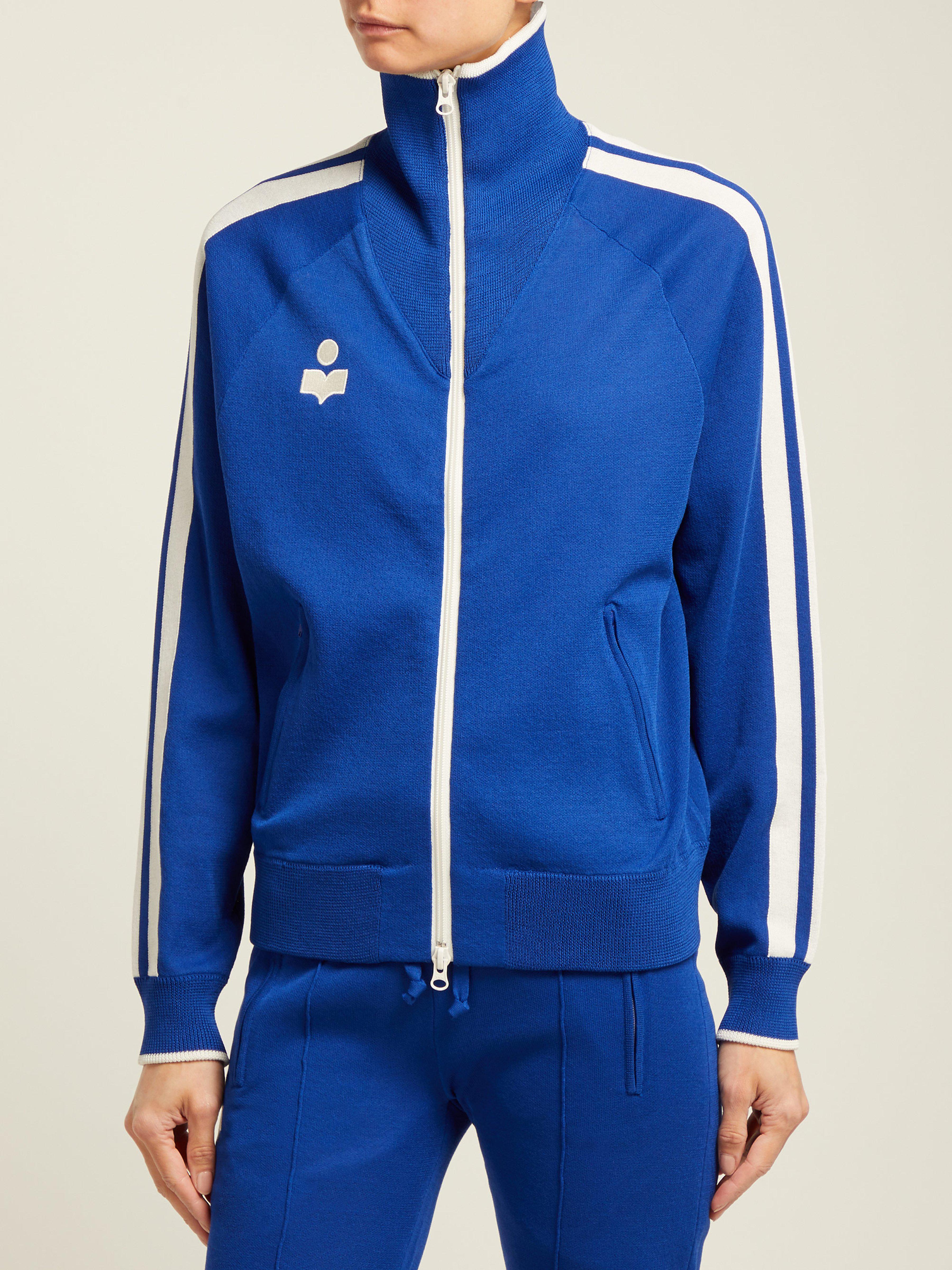 Veste de jogging zippée à col montant Darcy Étoile Isabel Marant en coloris  Bleu | Lyst