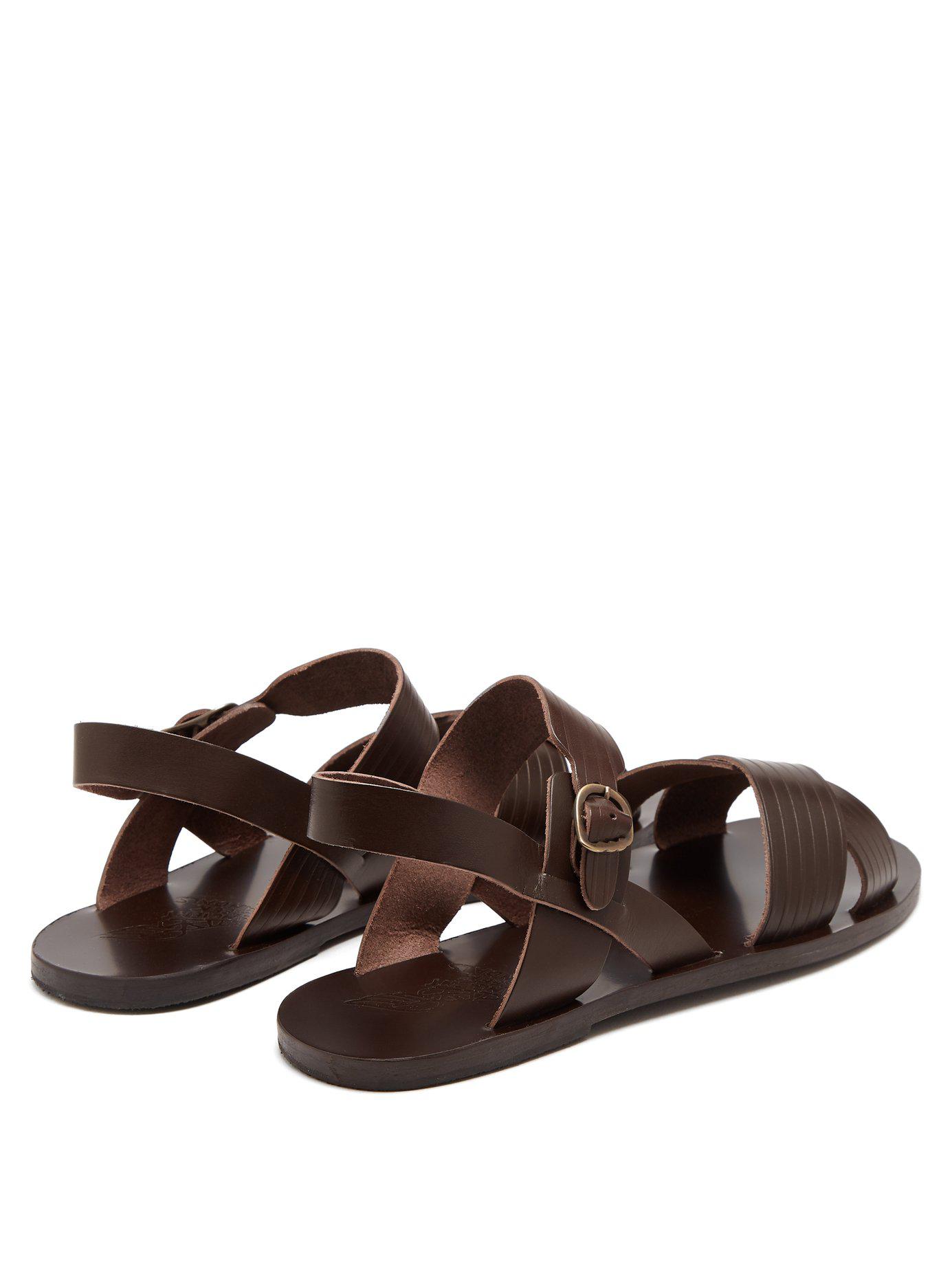 Ancient Greek Sandals Socrates Leather Sandals in Brown for Men | Lyst