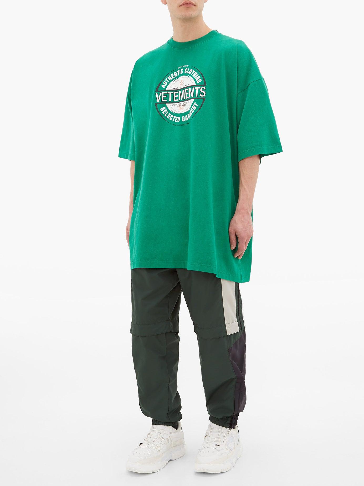 Vetements Beer Badge-print Cotton T 