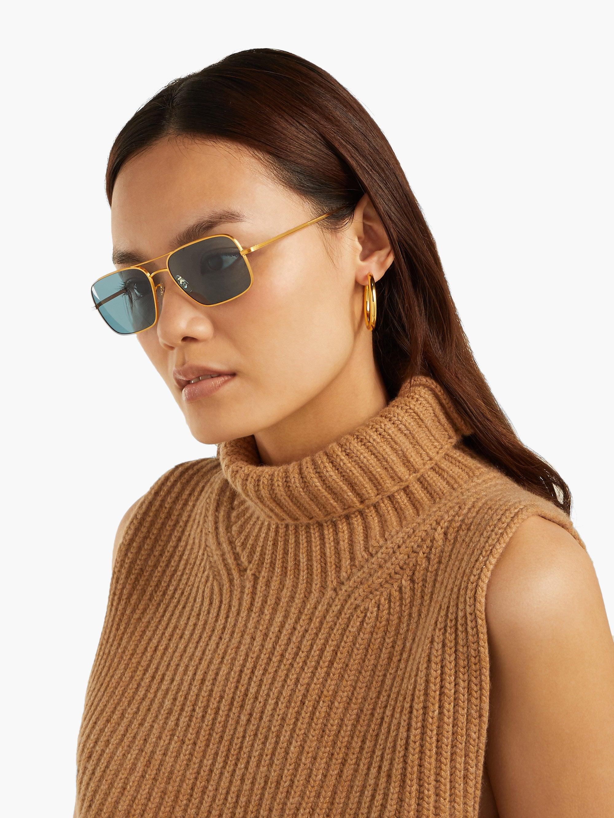 The Row X Oliver Peoples Victory La Sunglasses in Metallic | Lyst