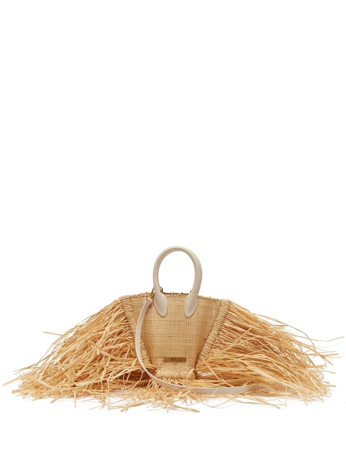 Jacquemus Le Petite Baci Woven Straw Bag Lyst
