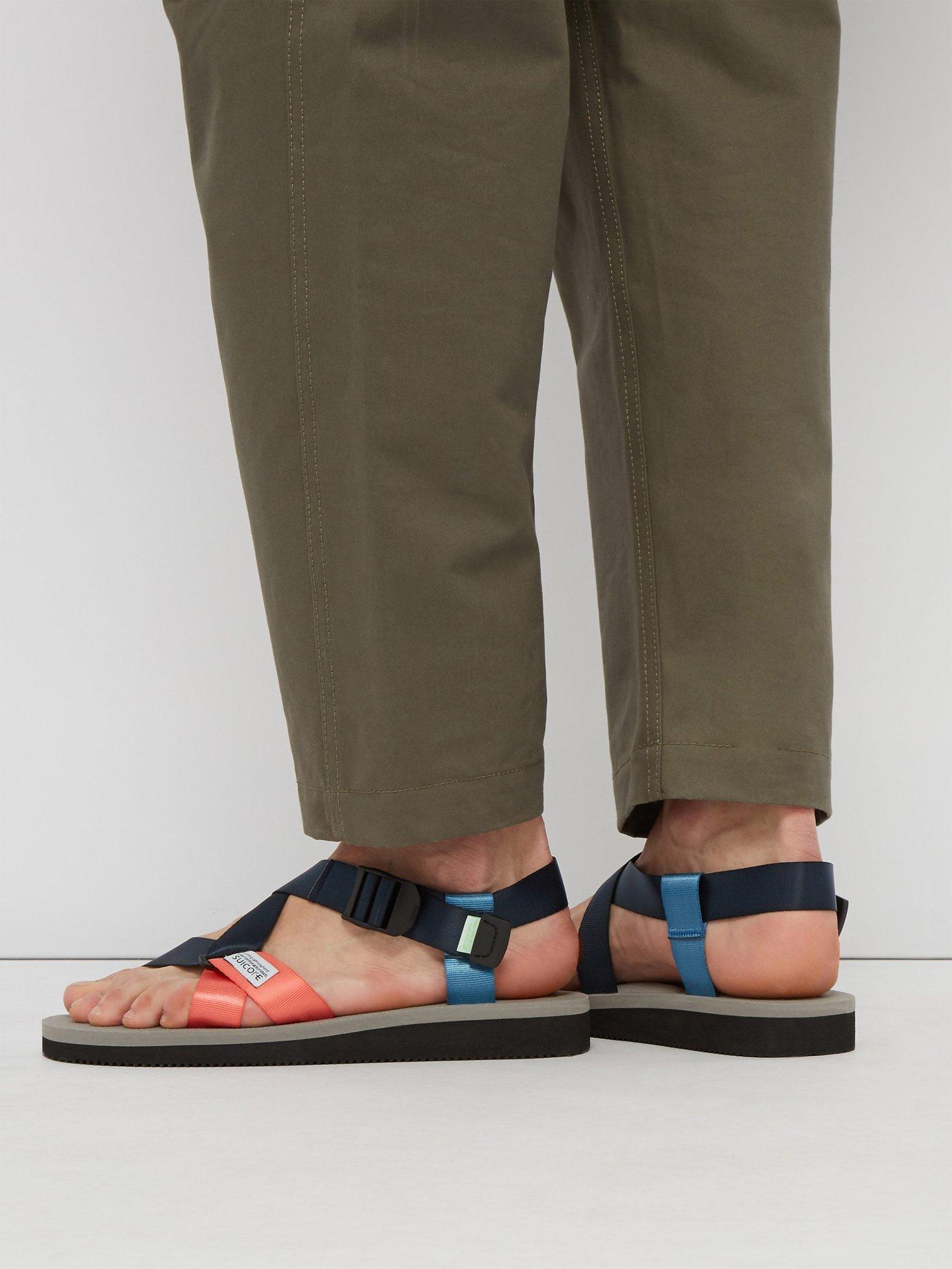 Suicoke Chin2 Cab Velcro Sandals in Blue for Men Lyst