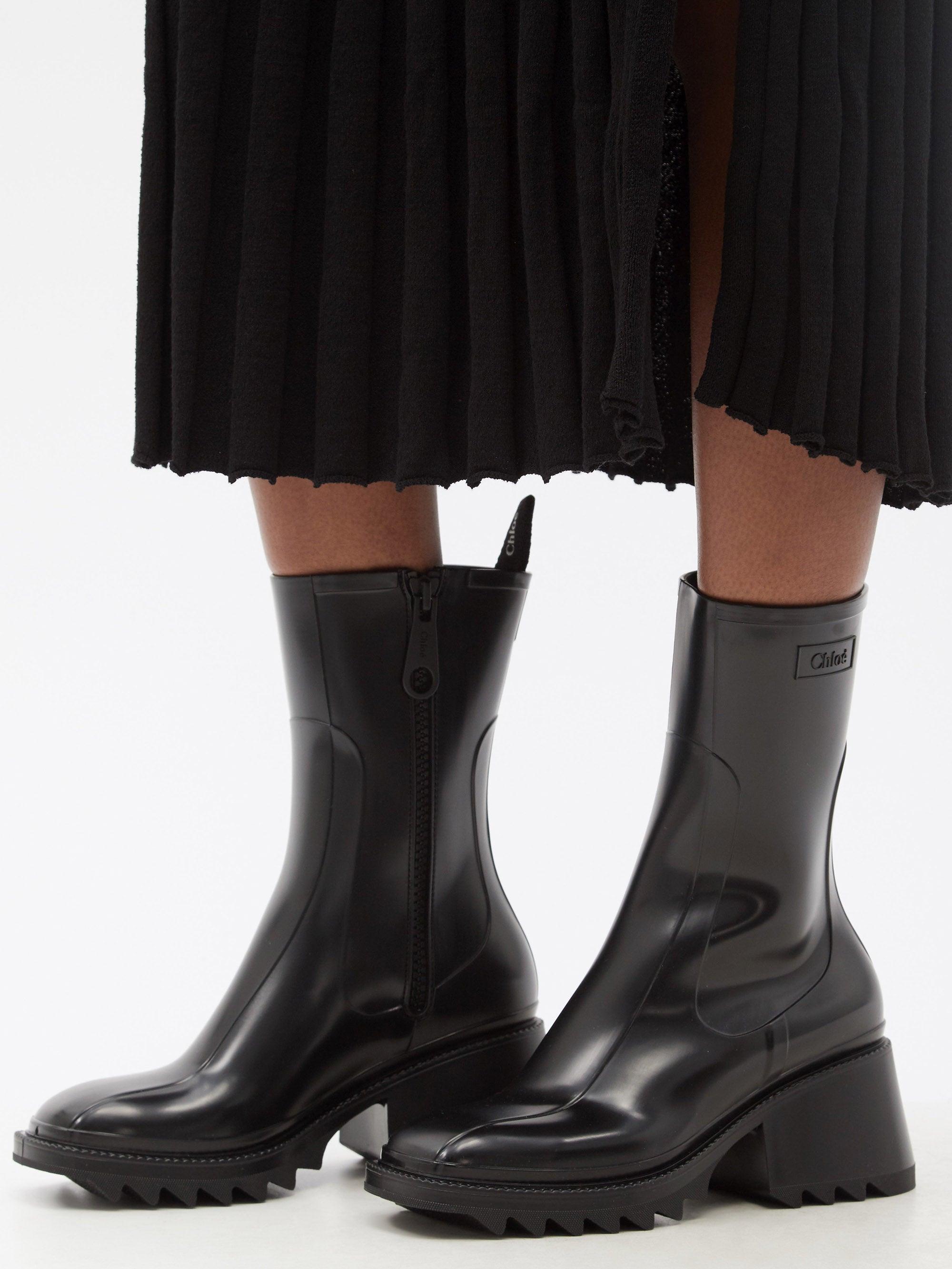 chloe rubber boots