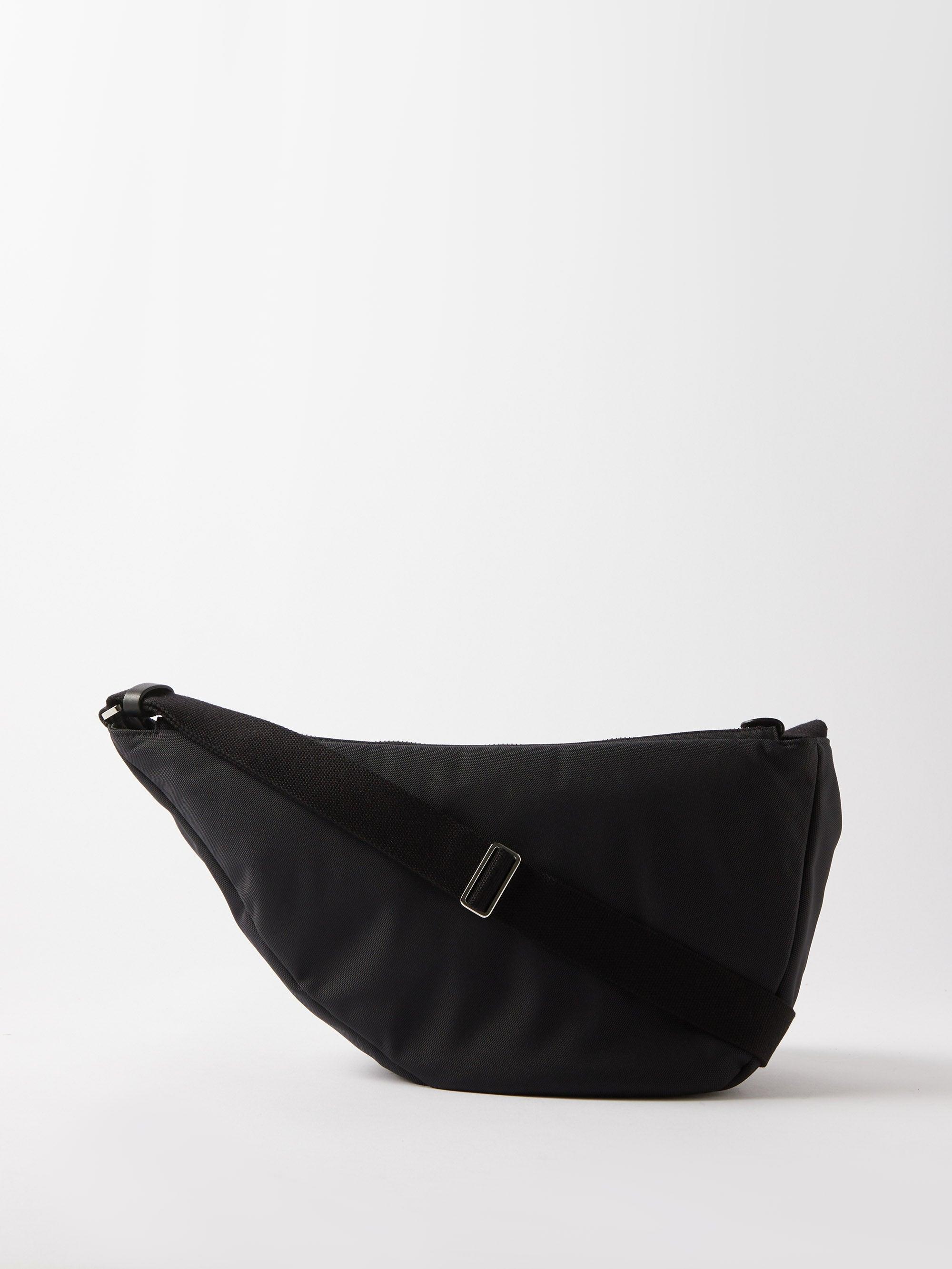 The Row Synthetic Slouchy Banana Nylon Crossbody Bag in Black Lyst