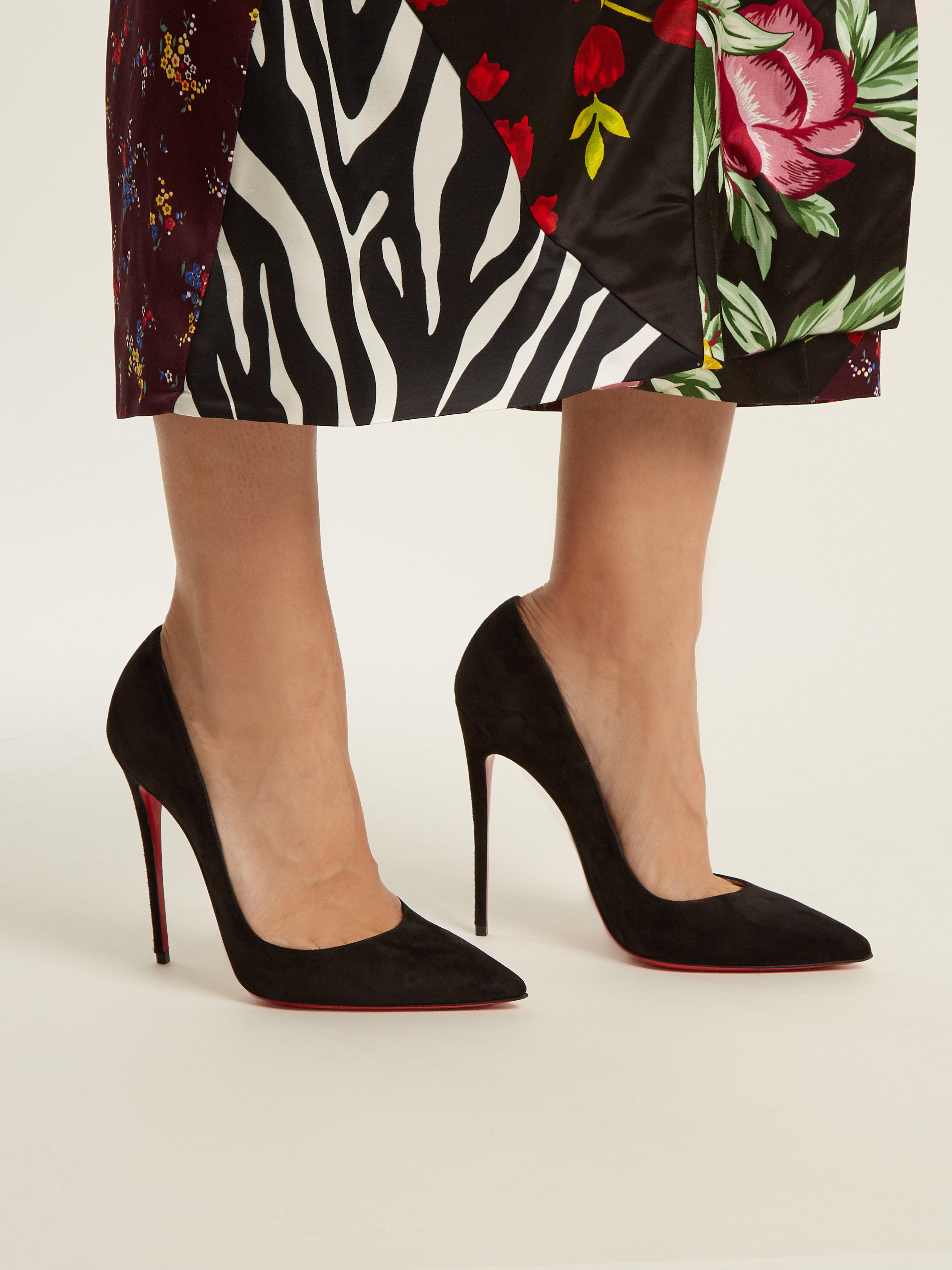 so kate black suede