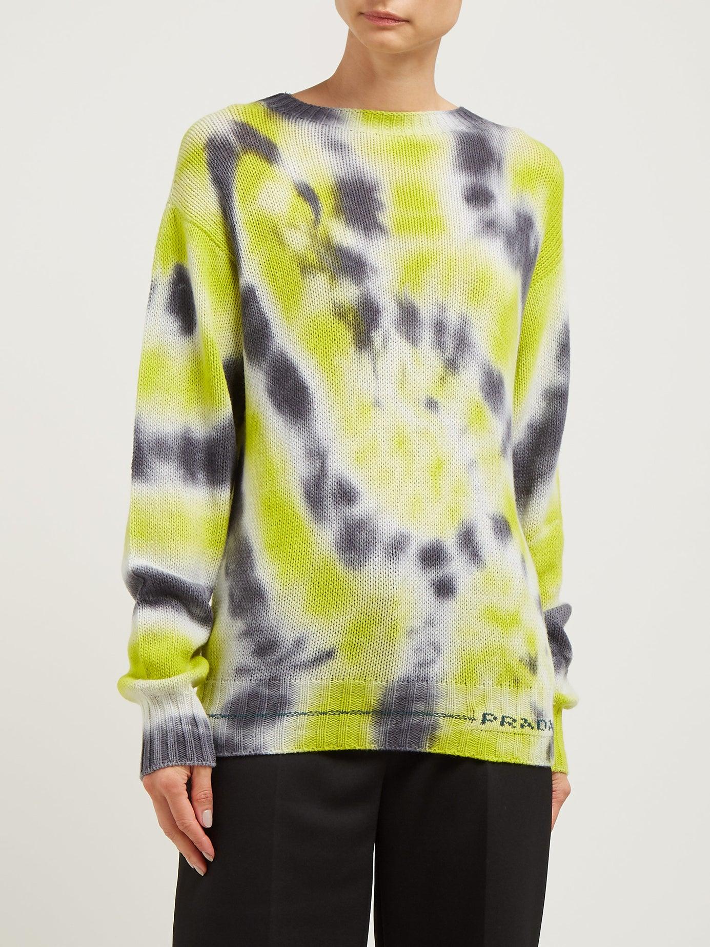prada tie dye sweater