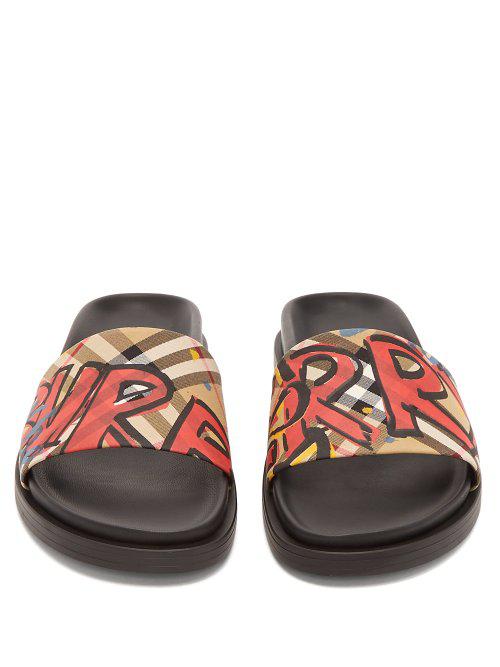 burberry graffiti slides