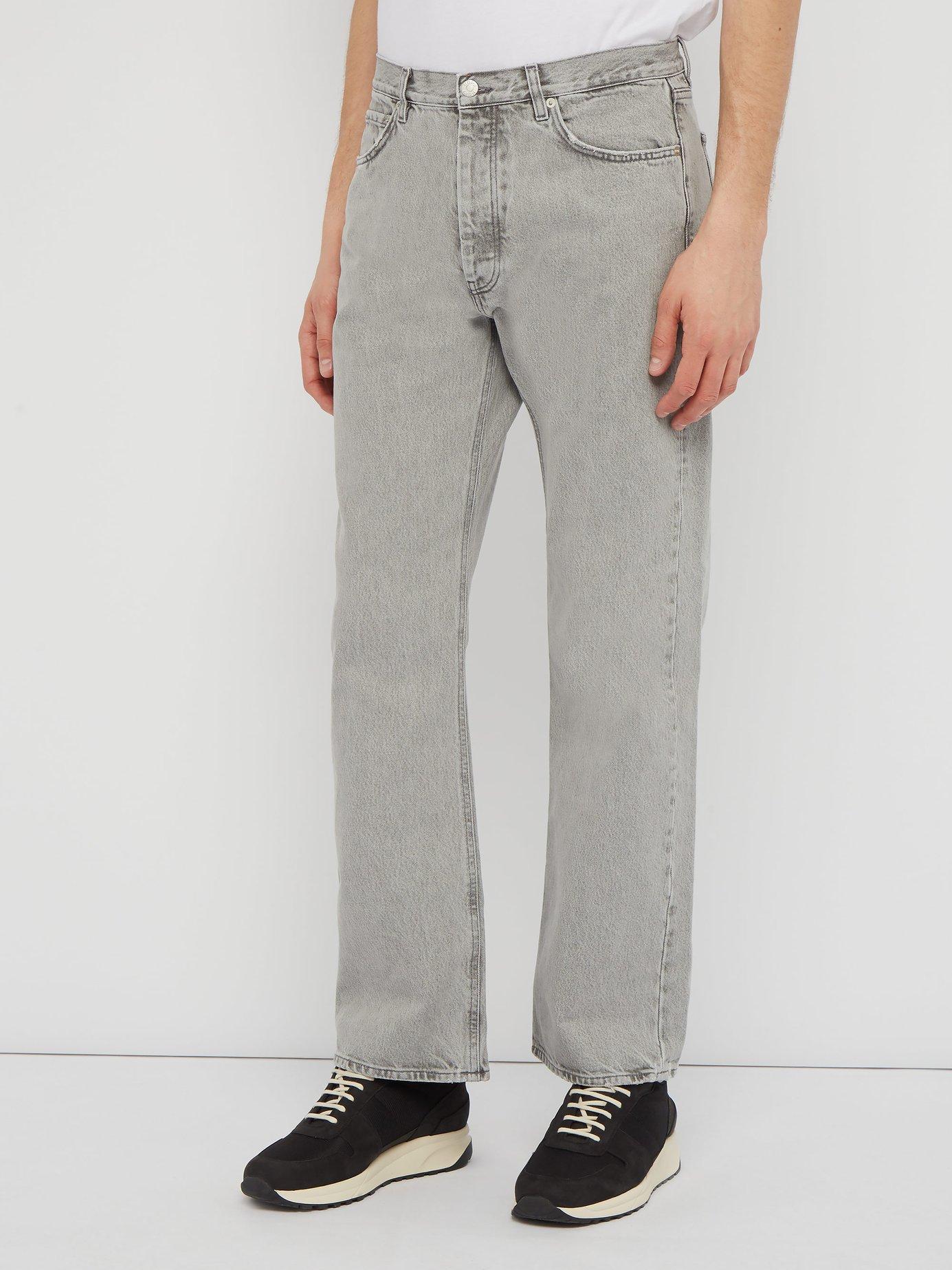 Hope Denim Rush Straight Leg Jeans in Light Grey (Gray) for Men - Lyst