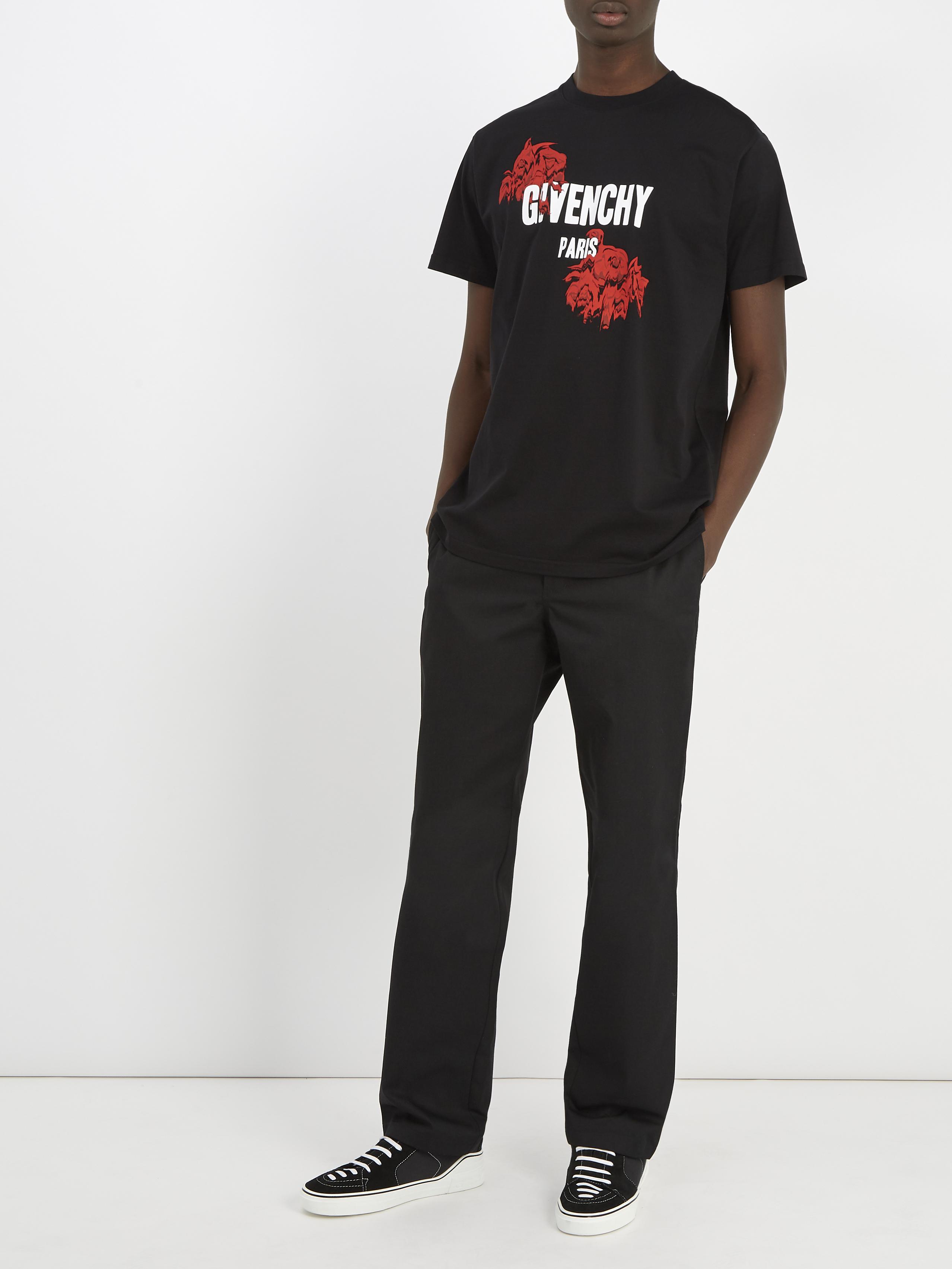 givenchy rose t shirt