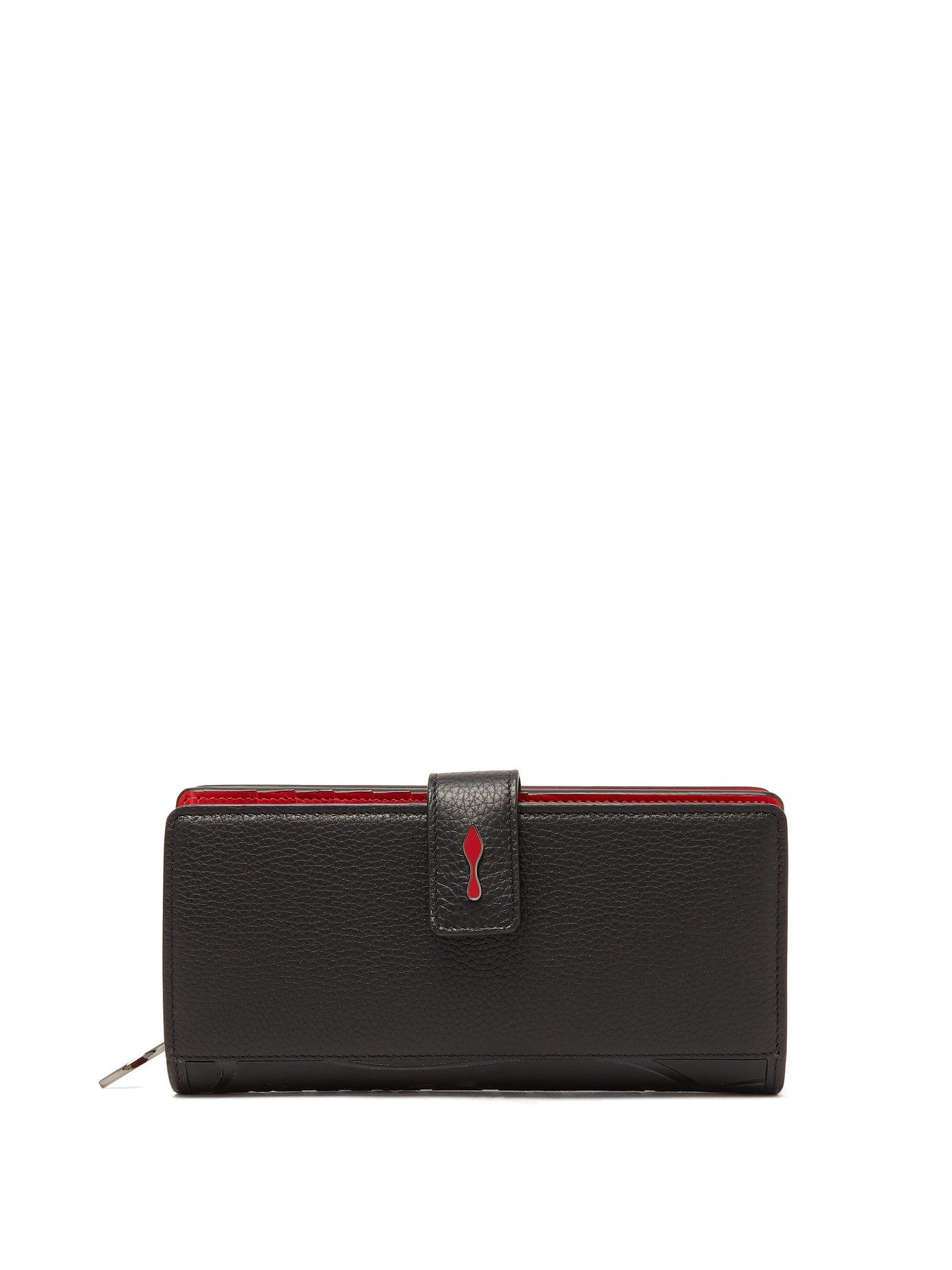 Christian Louboutin Leather Paloma Wallet in Black | Lyst