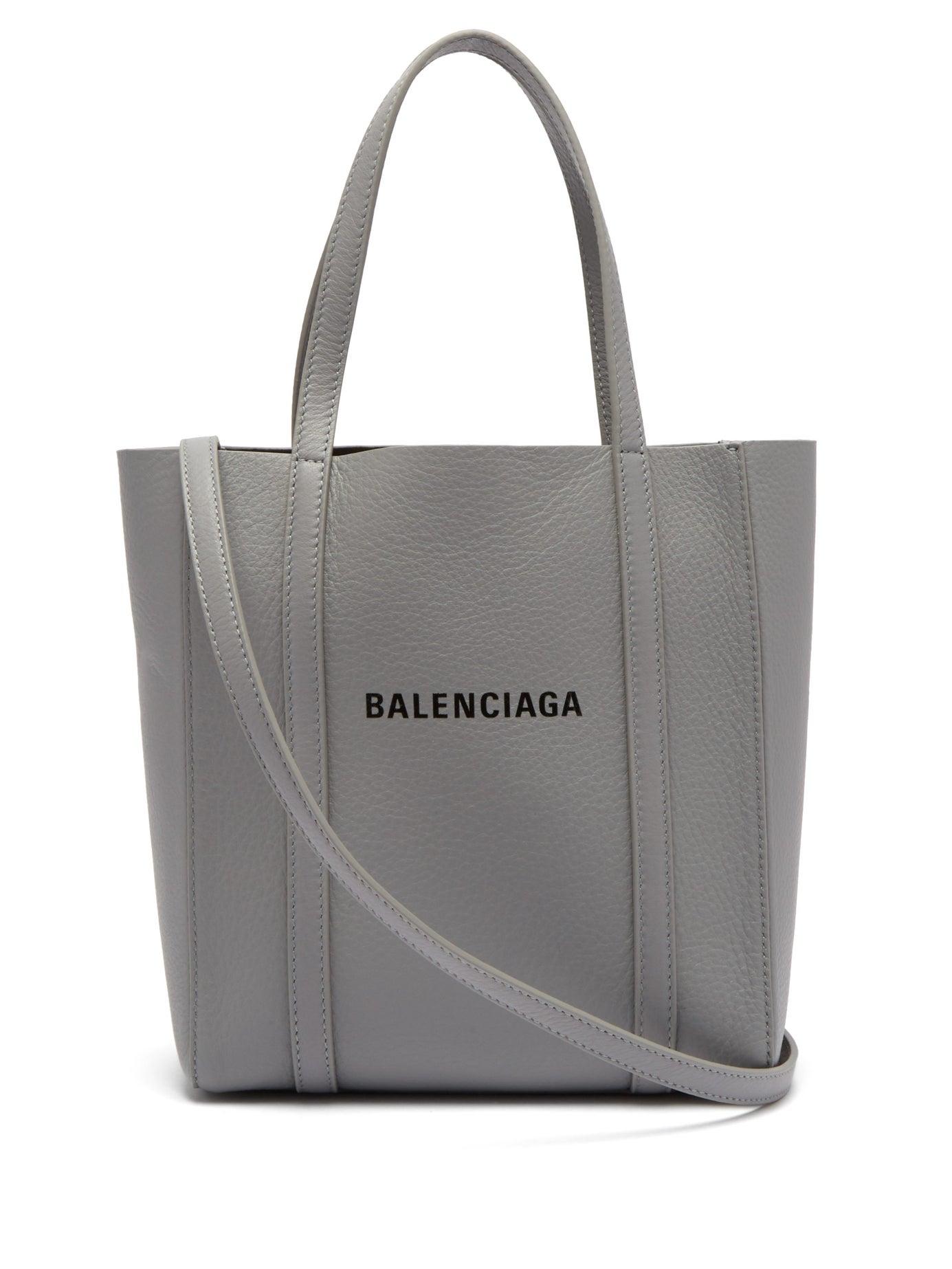 Balenciaga Leather Everyday Tote Xxs in Grey (Gray) - Lyst