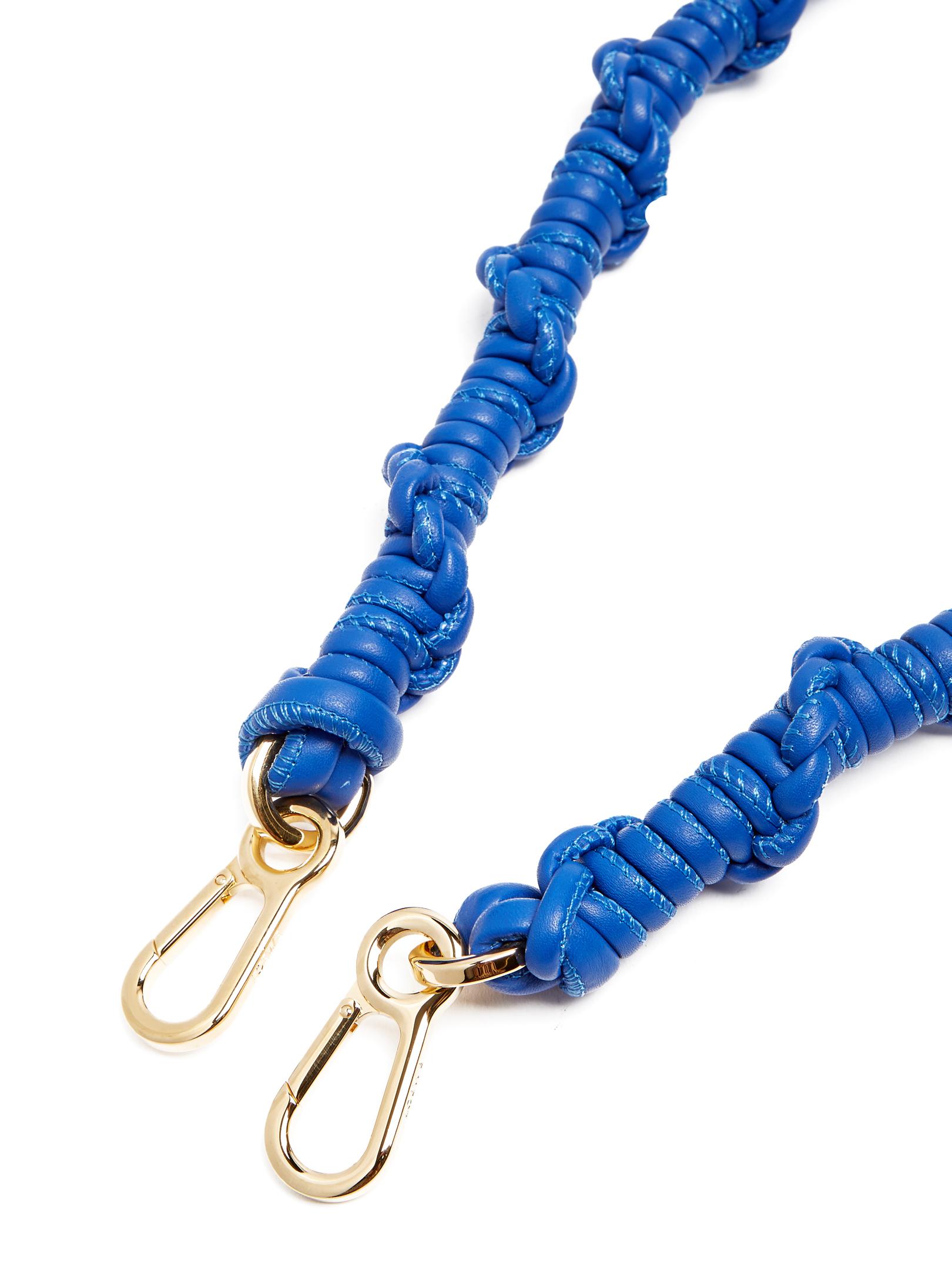 Loewe Braided Leather Bag Strap In Blue Lyst