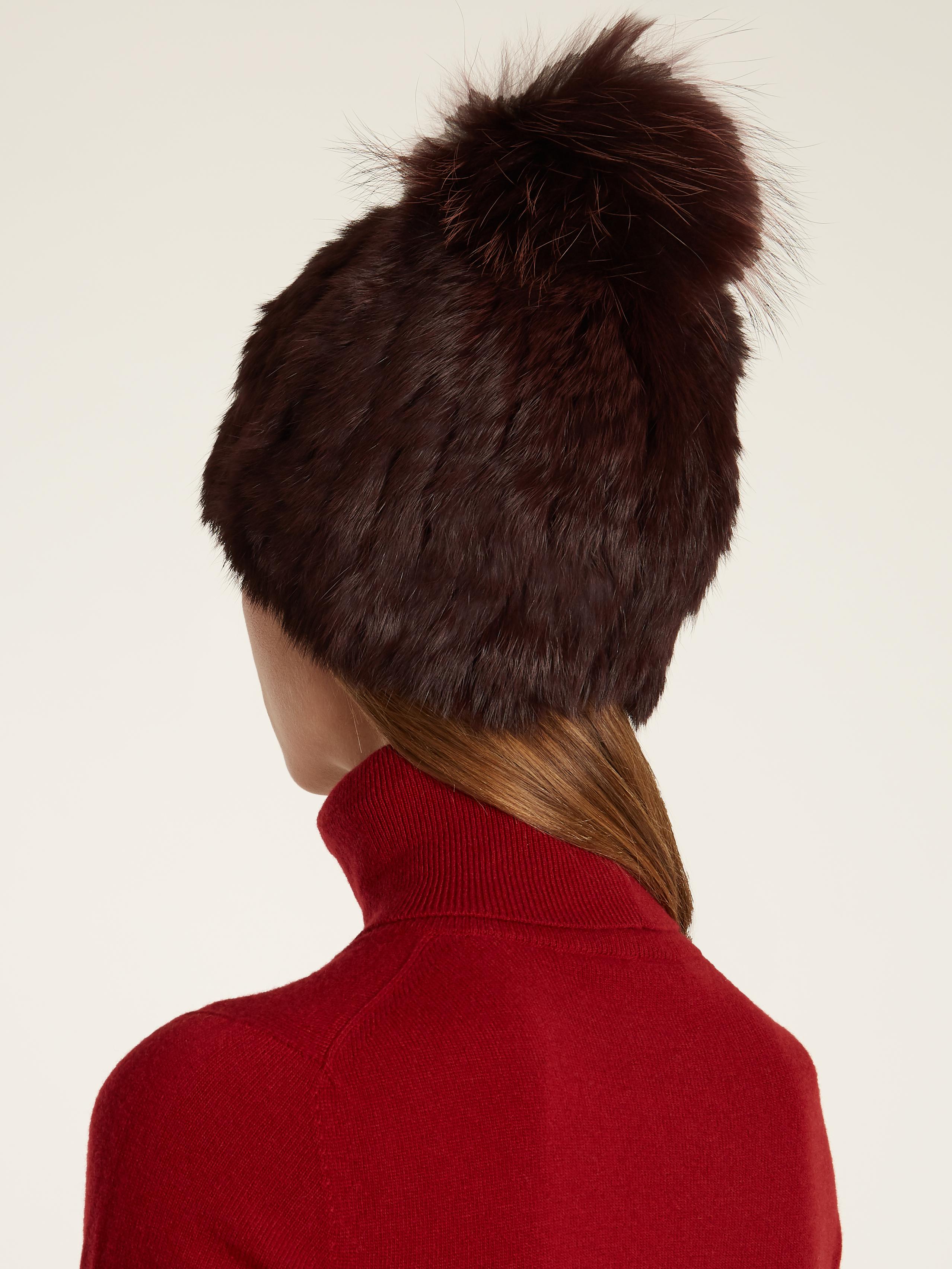 yves salomon fur hat