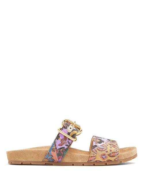 prada brocade sandals