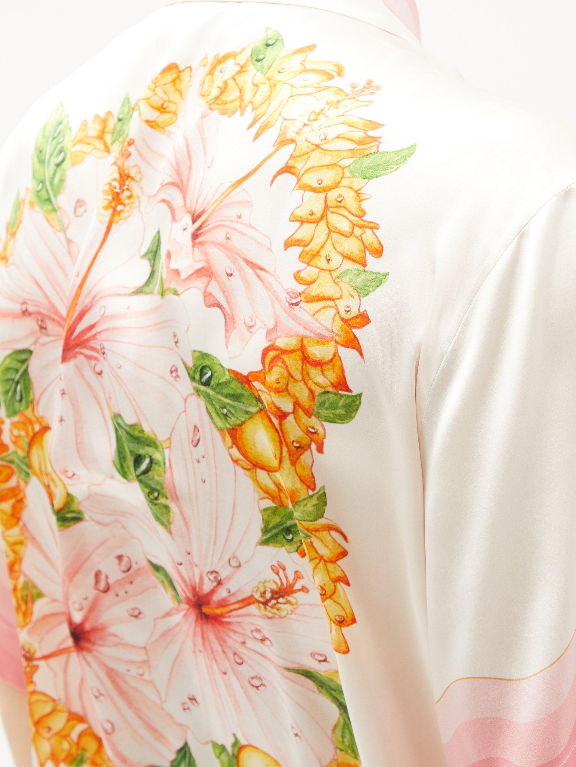 CASABLANCA Kapalia Wave-print Silk-twill Shirt in Pink for Men | Lyst  Australia