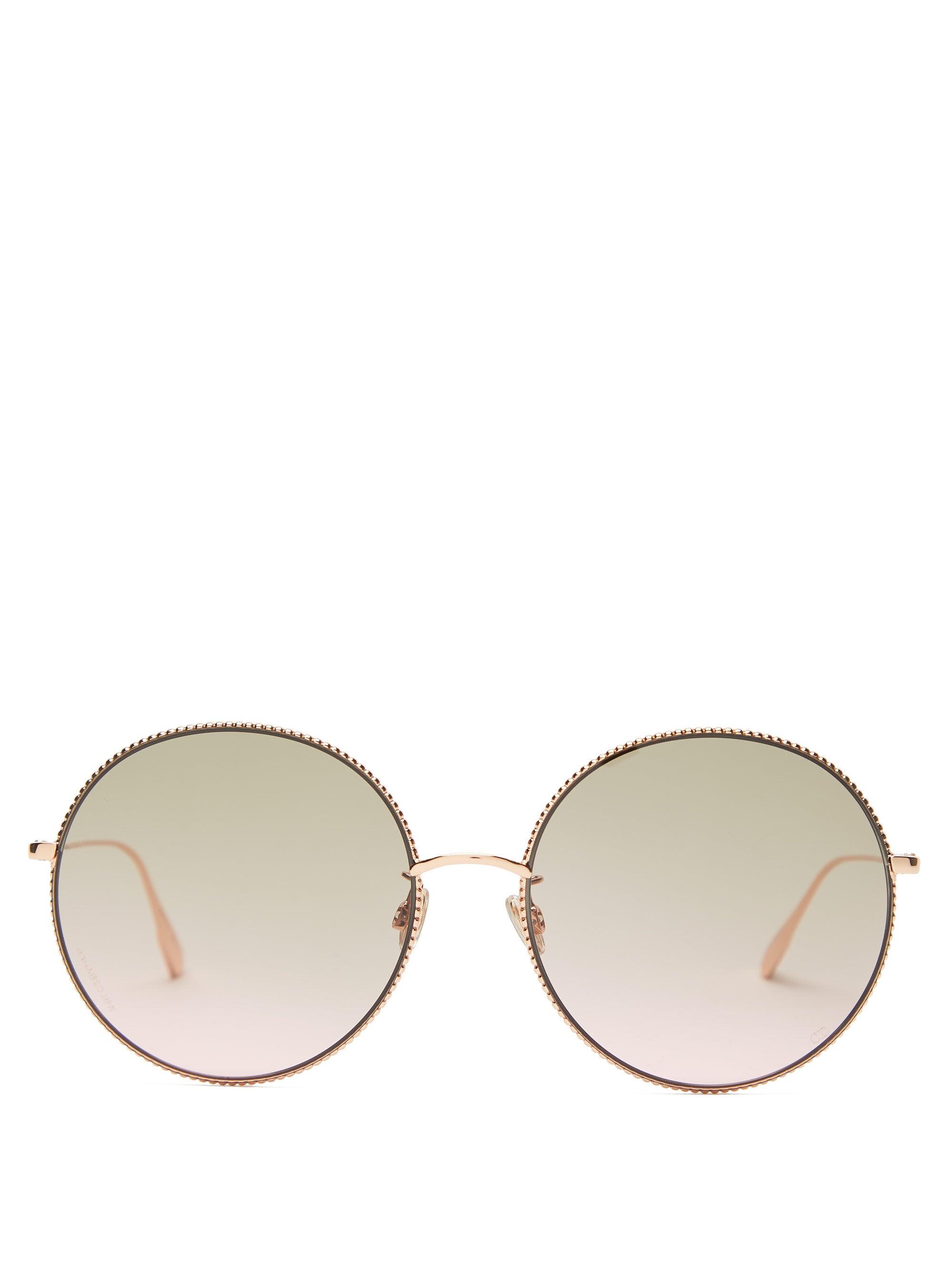 dior round frame sunglasses