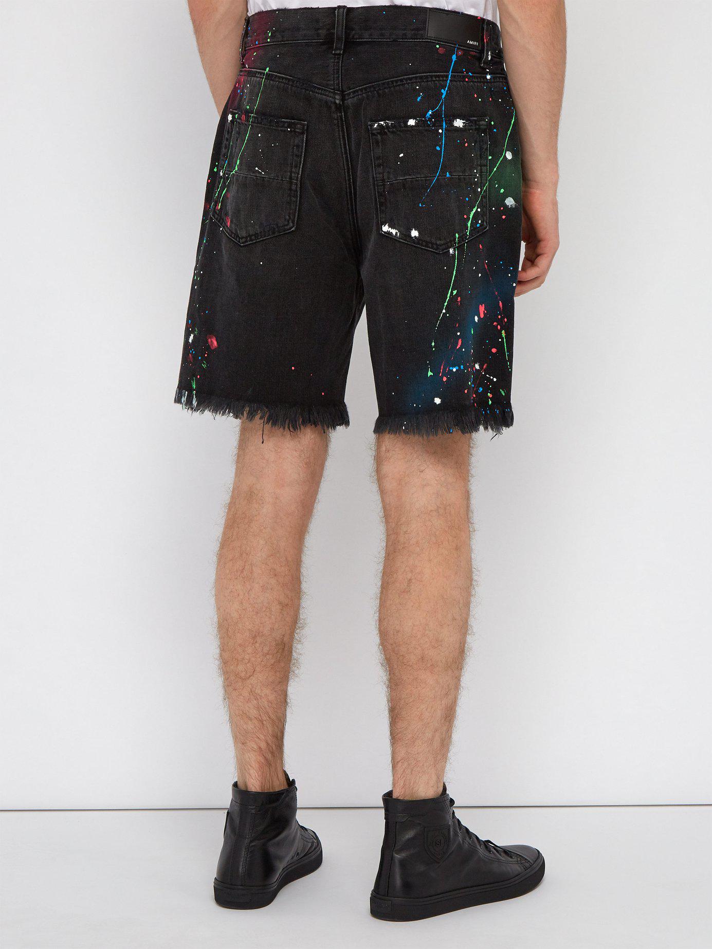Amiri Thrasher Paint Splatter Denim 