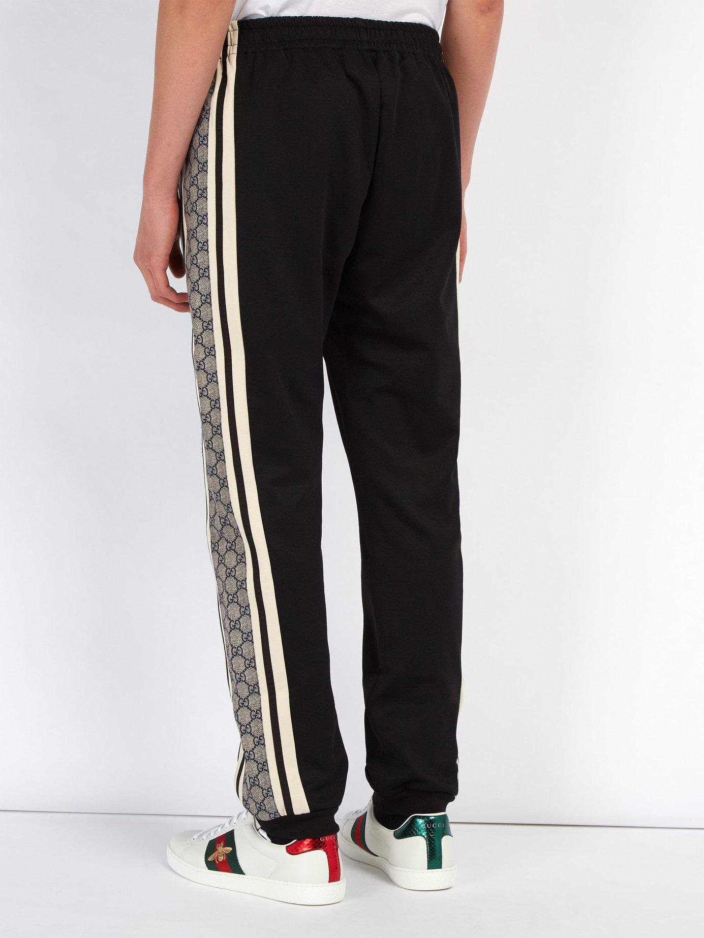 Gucci Gg Logo Track Pants in Black for Men | Lyst