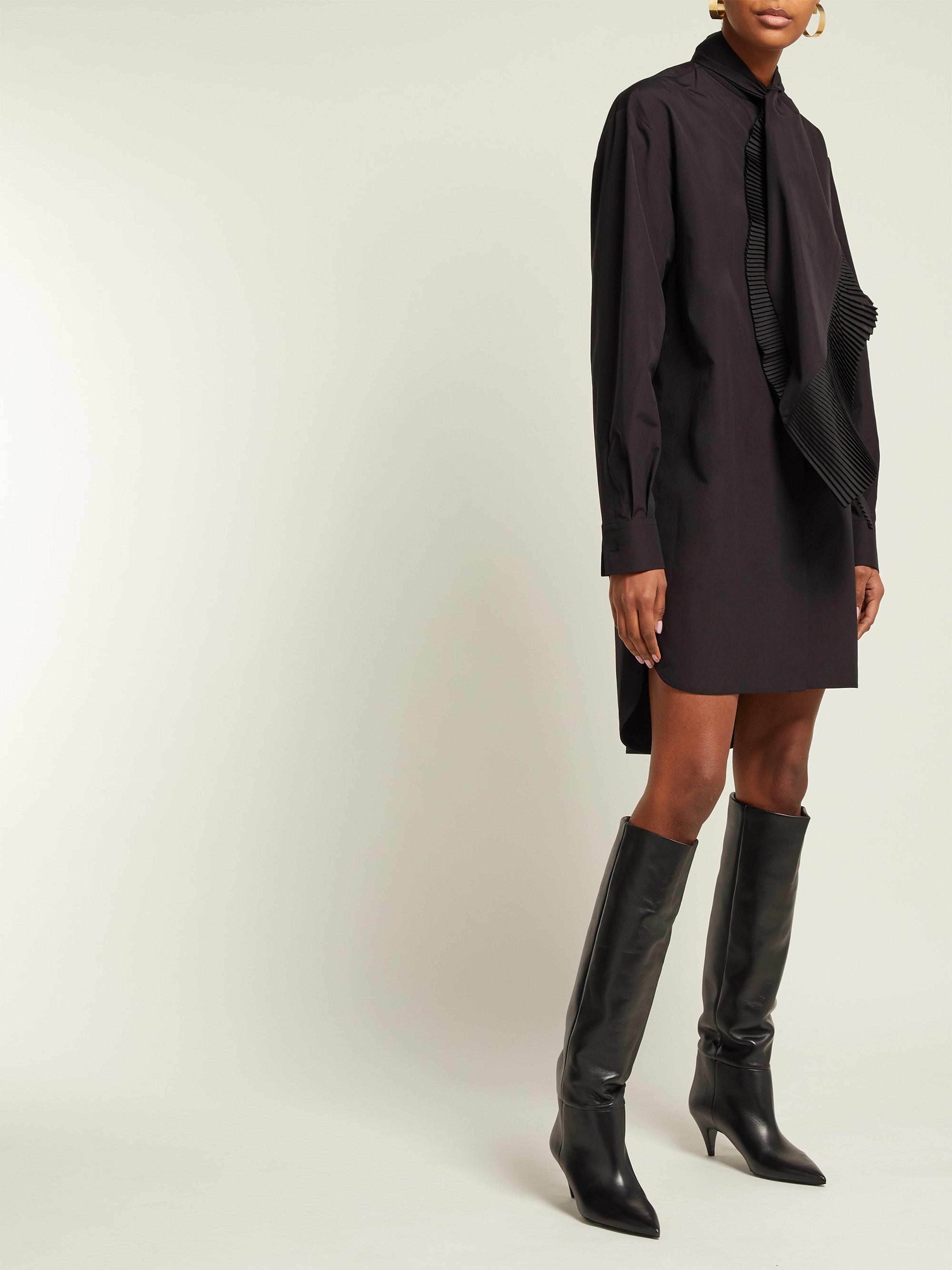 saint laurent knee boots