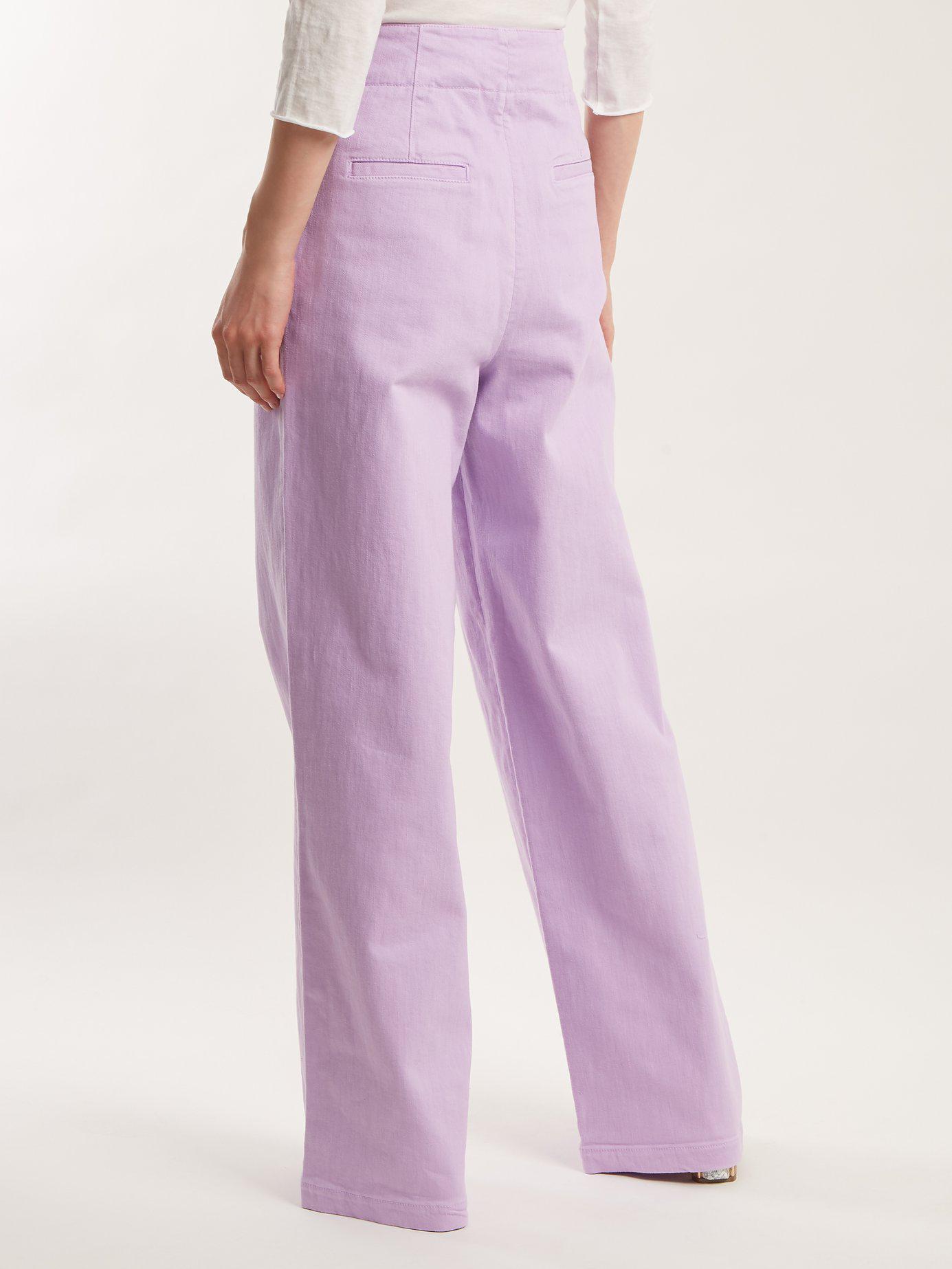 Tibi Denim High-rise Wide-leg Jeans in 